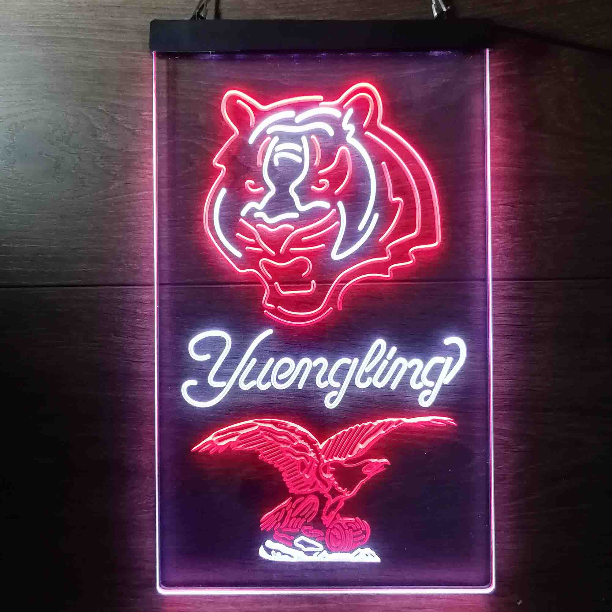 Yuengling Bar Cincinnati Bengals Est. 1968 Neon-Like Led Light Sign