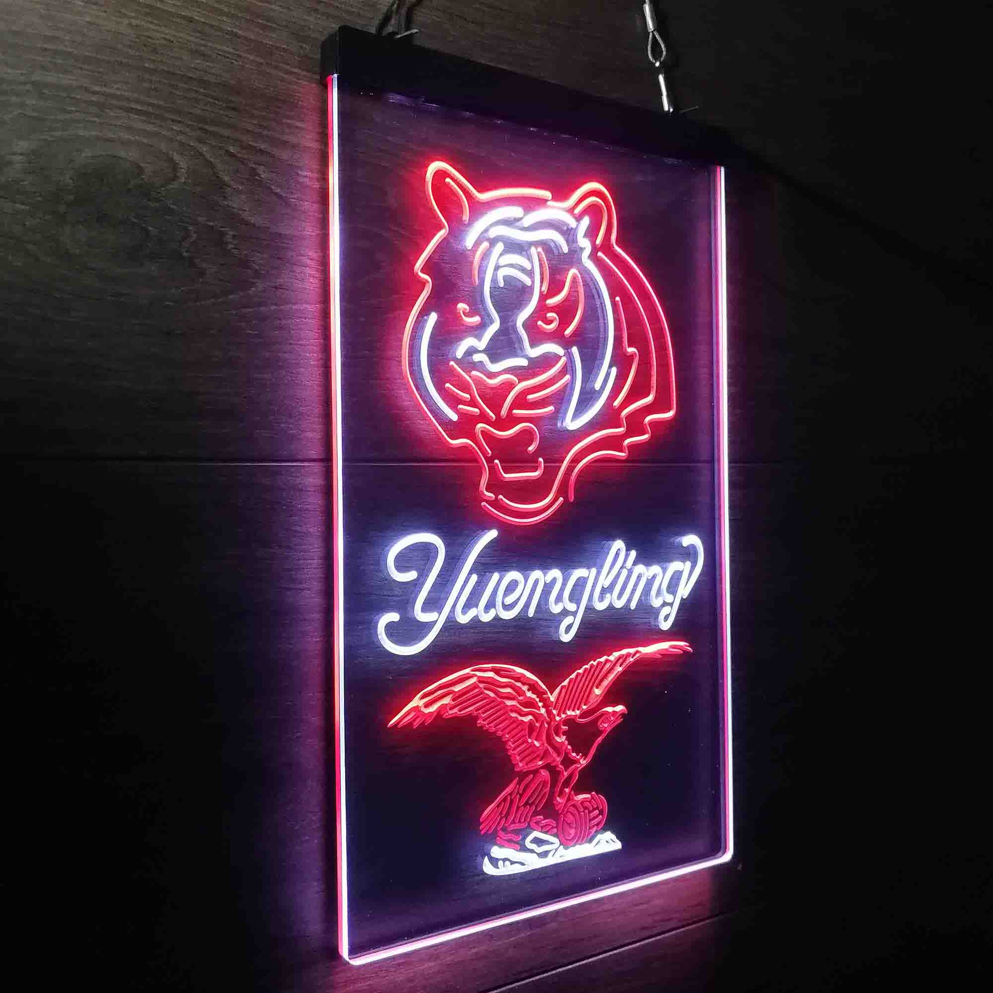 Yuengling Bar Cincinnati Bengals Est. 1968 Neon-Like Led Light Sign