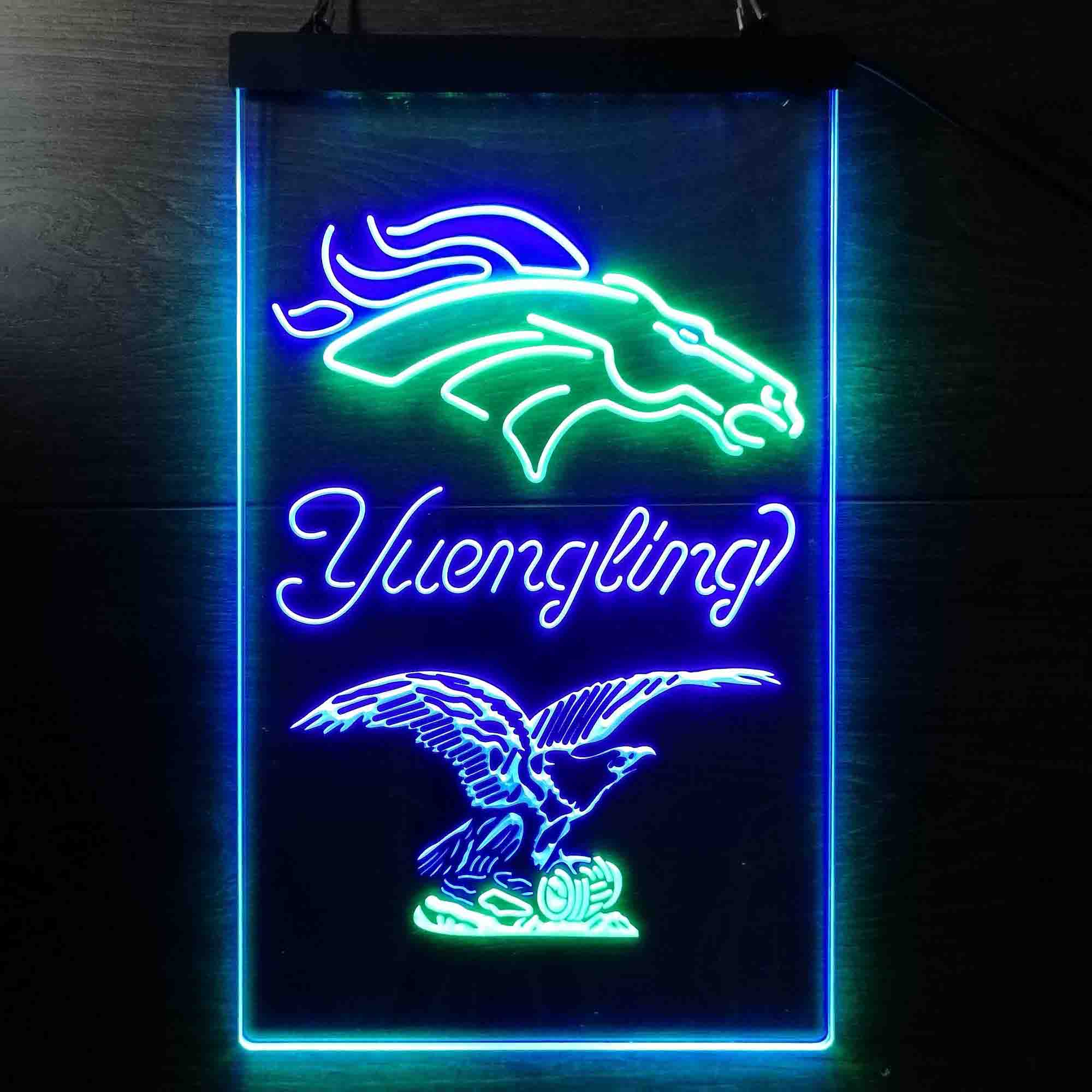 Yuengling Bar Denver Broncos Est. 1960 Neon-Like Led Light Sign