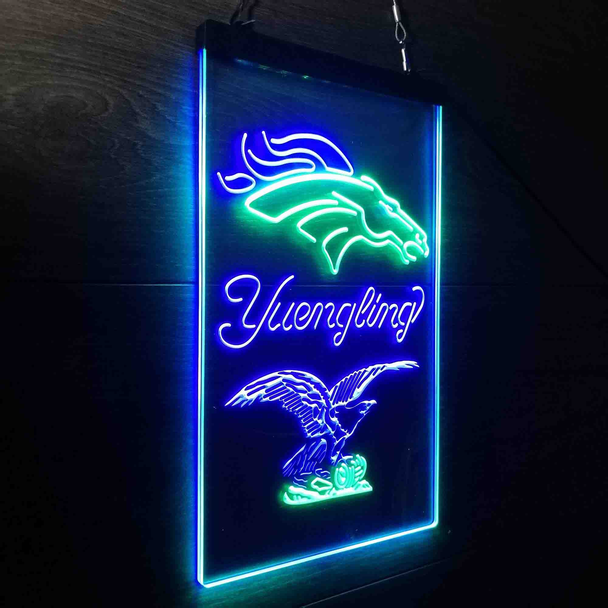 Yuengling Bar Denver Broncos Est. 1960 Neon-Like Led Light Sign