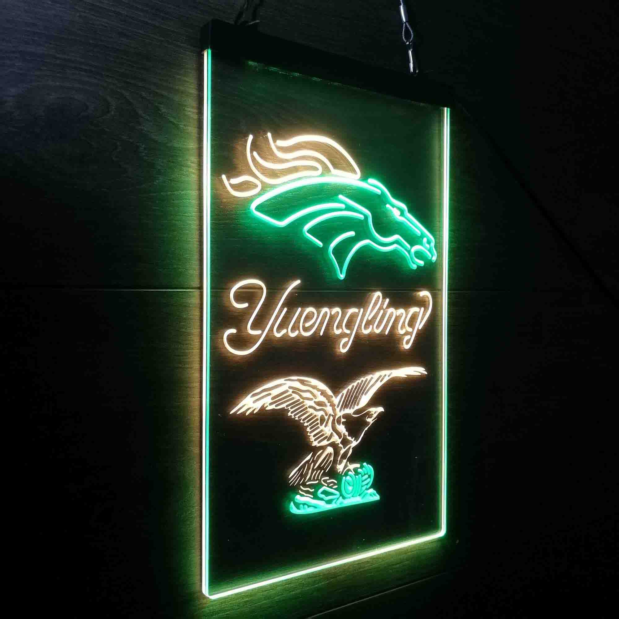 Yuengling Bar Denver Broncos Est. 1960 Neon-Like Led Light Sign