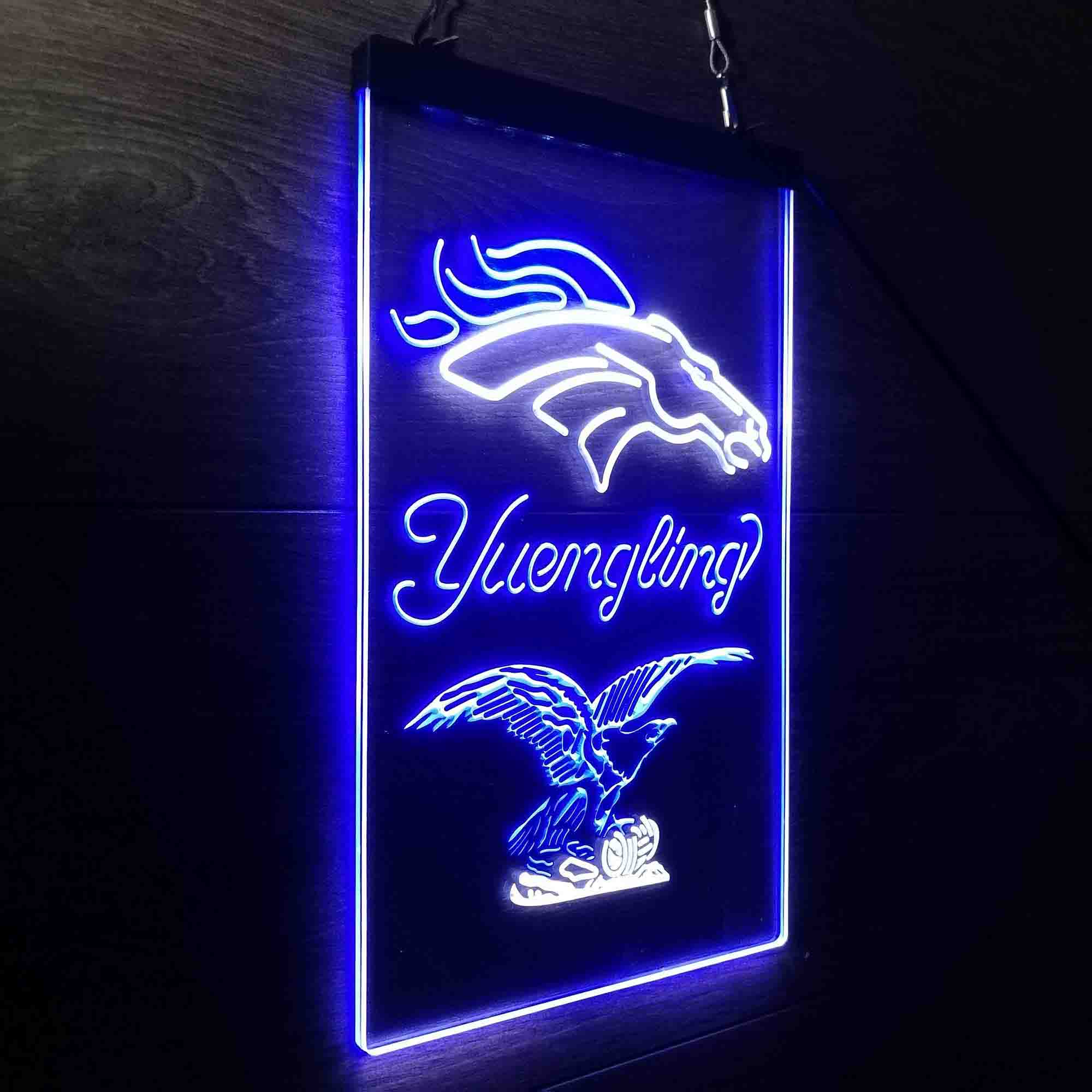 Yuengling Bar Denver Broncos Est. 1960 Neon-Like Led Light Sign