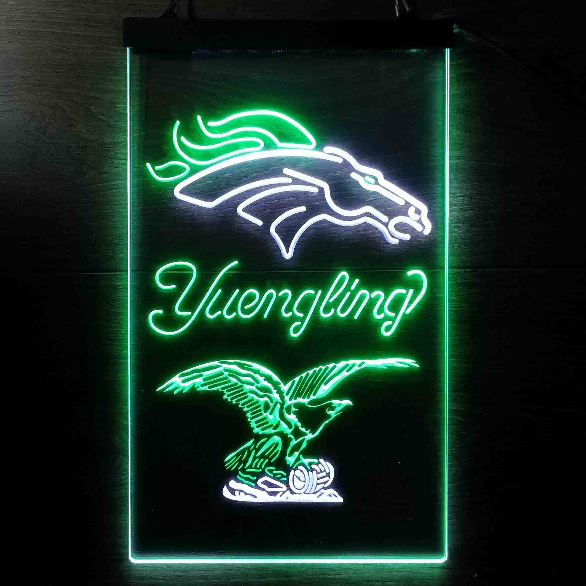 Yuengling Bar Denver Broncos Est. 1960 Neon-Like Led Light Sign