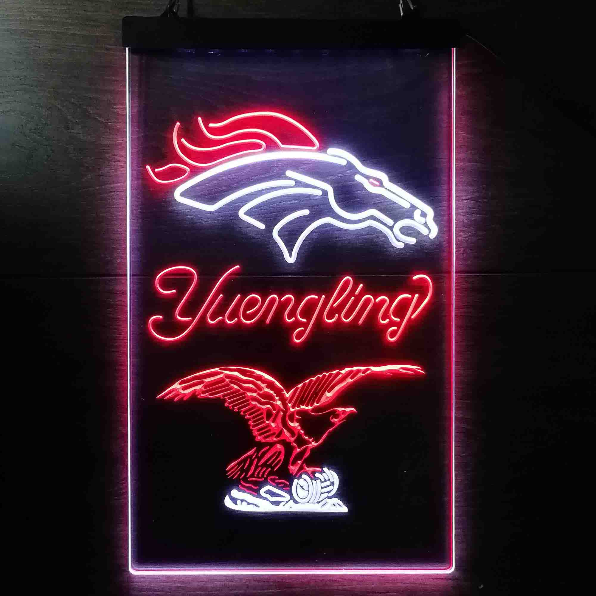 Yuengling Bar Denver Broncos Est. 1960 Neon-Like LED Sign