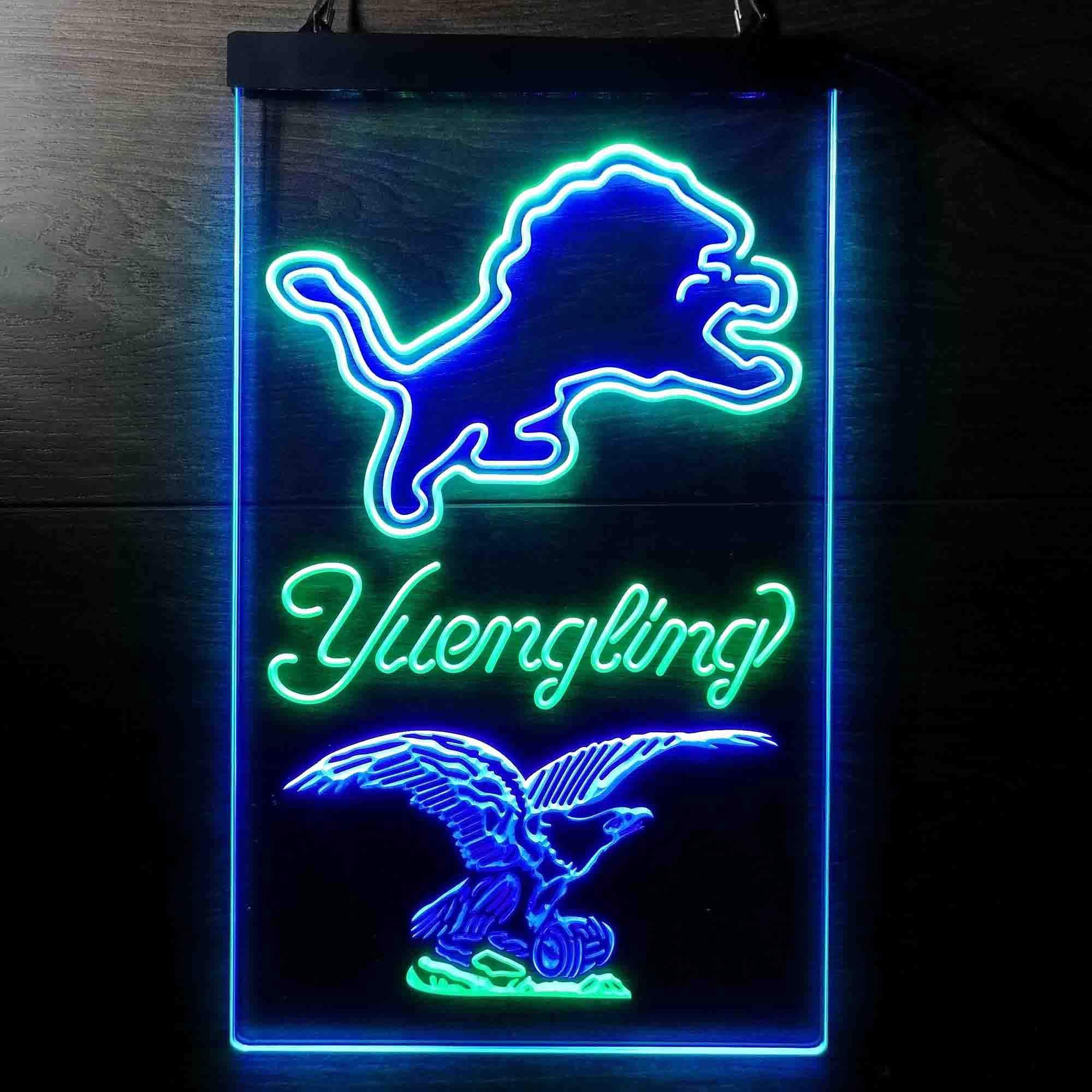 Yuengling Bar Detroit Lions Est. 1934 Neon-Like LED Light Sign