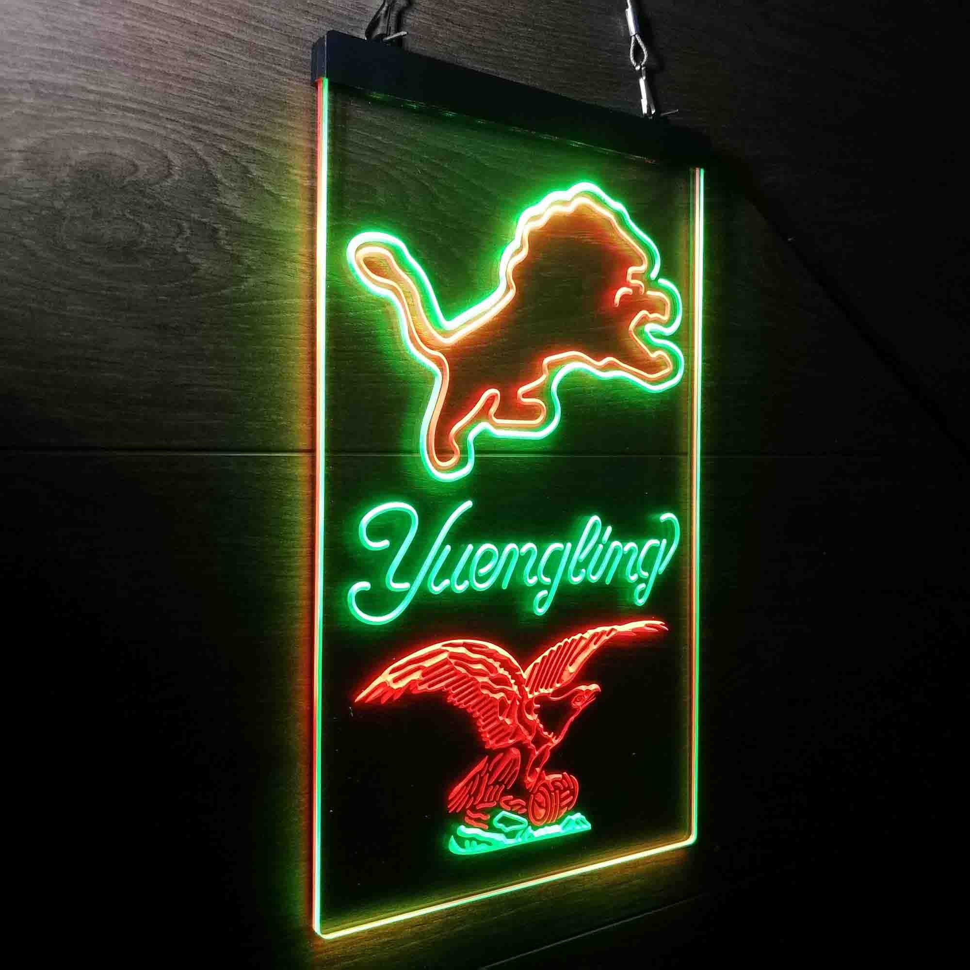 Yuengling Bar Detroit Lions Est. 1934 Neon-Like LED Light Sign