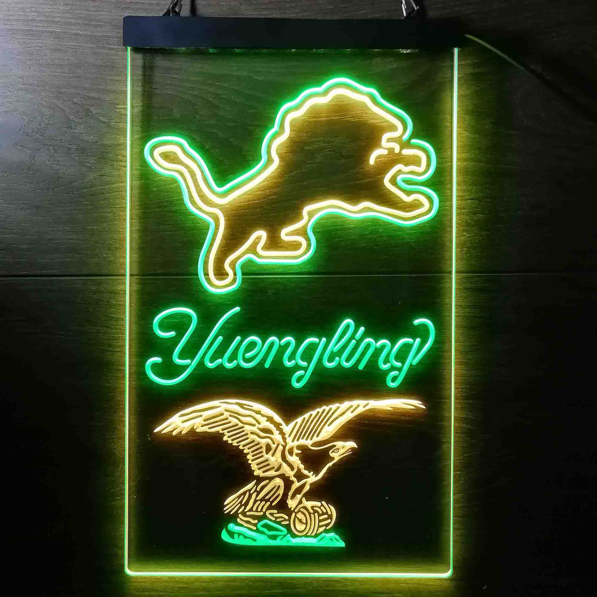 Yuengling Bar Detroit Lions Est. 1934 Neon-Like LED Light Sign