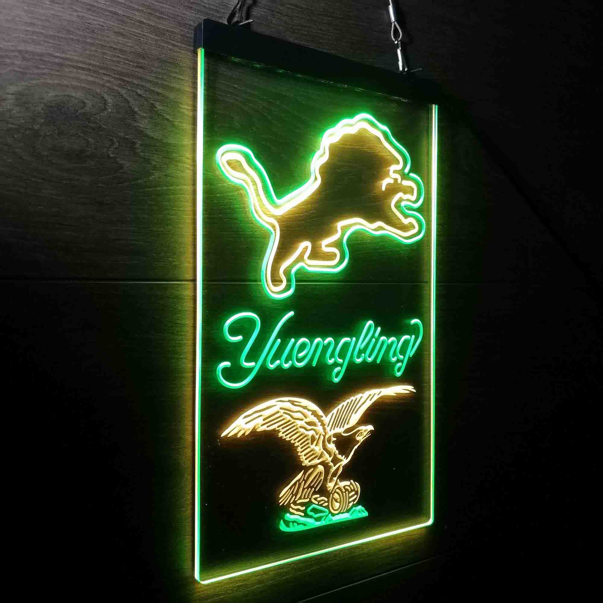 Yuengling Bar Detroit Lions Est. 1934 Neon-Like LED Light Sign