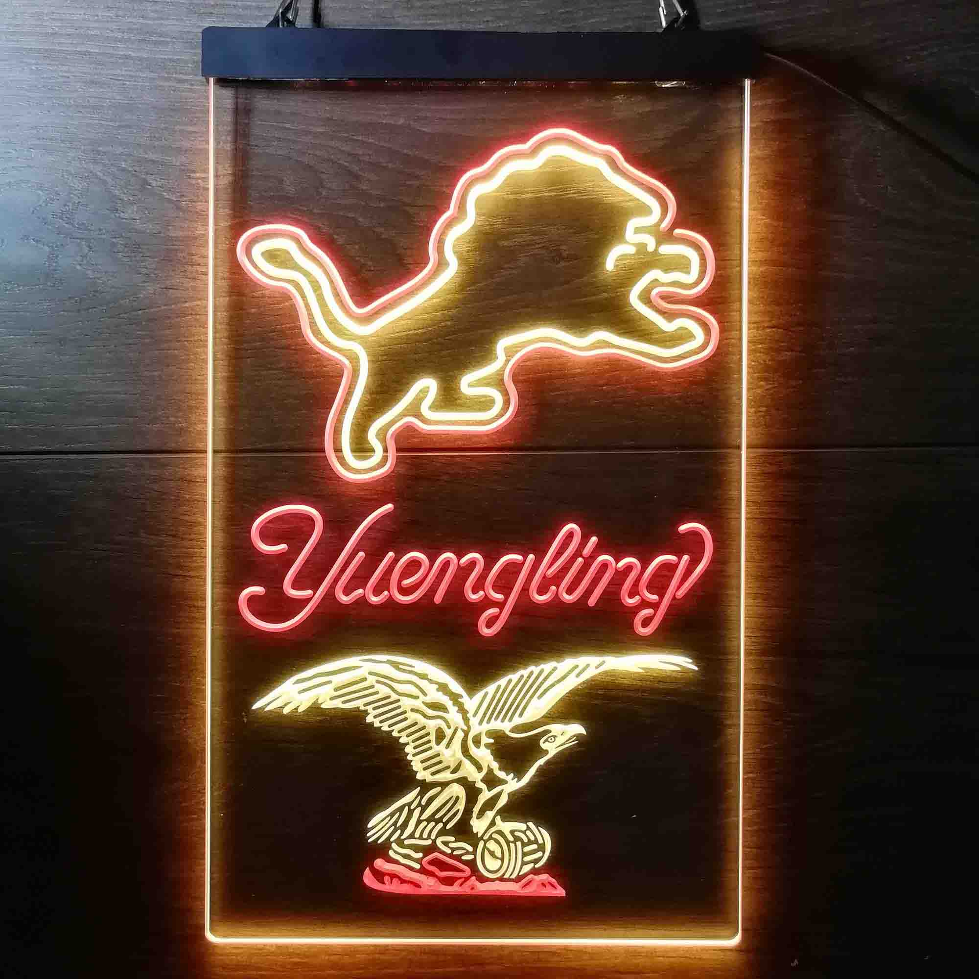 Yuengling Bar Detroit Lions Est. 1934 Neon-Like LED Light Sign