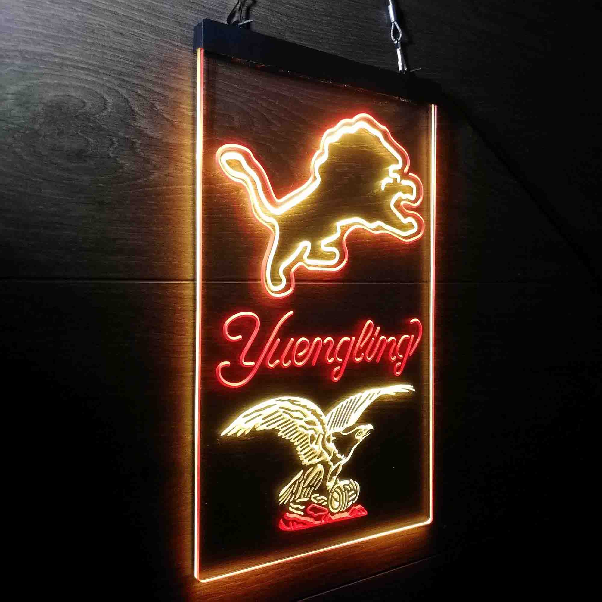 Yuengling Bar Detroit Lions Est. 1934 Neon-Like LED Light Sign