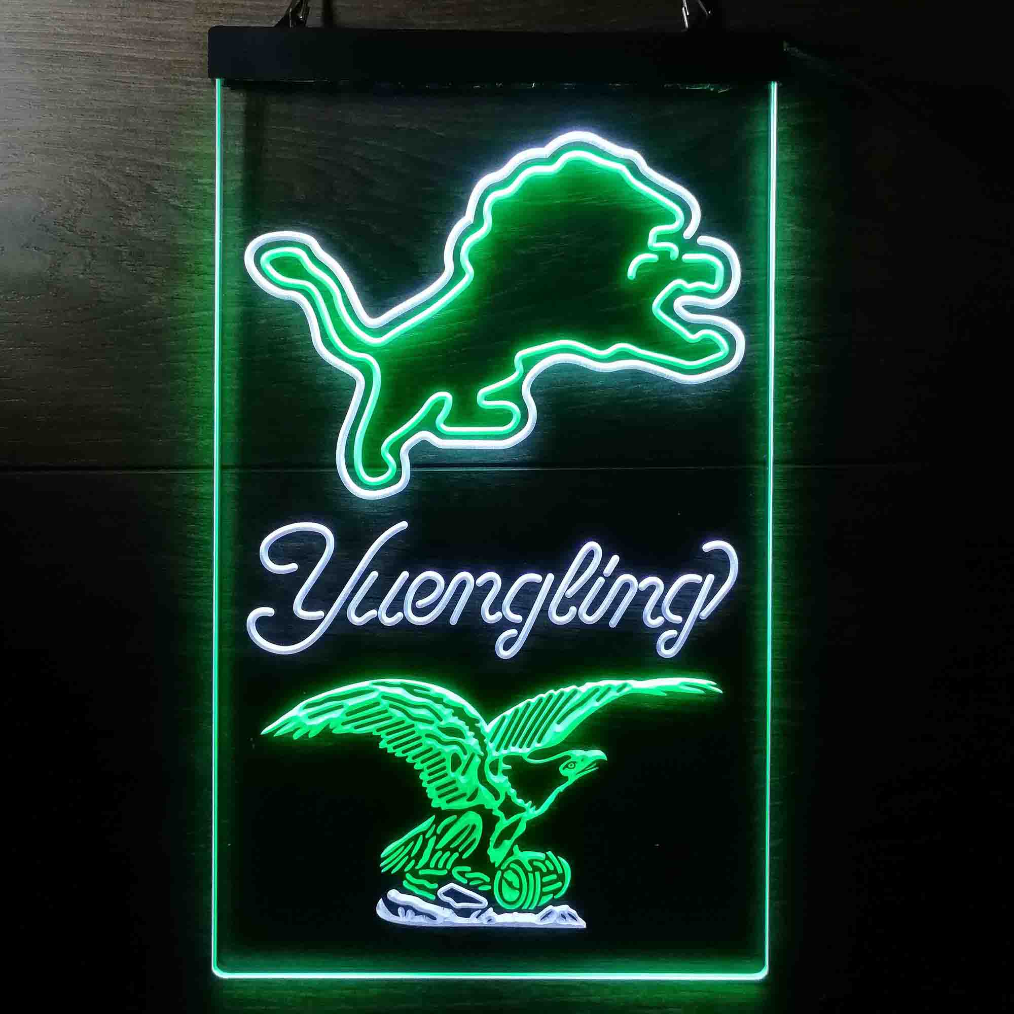 Yuengling Bar Detroit Lions Est. 1934 Neon-Like LED Light Sign