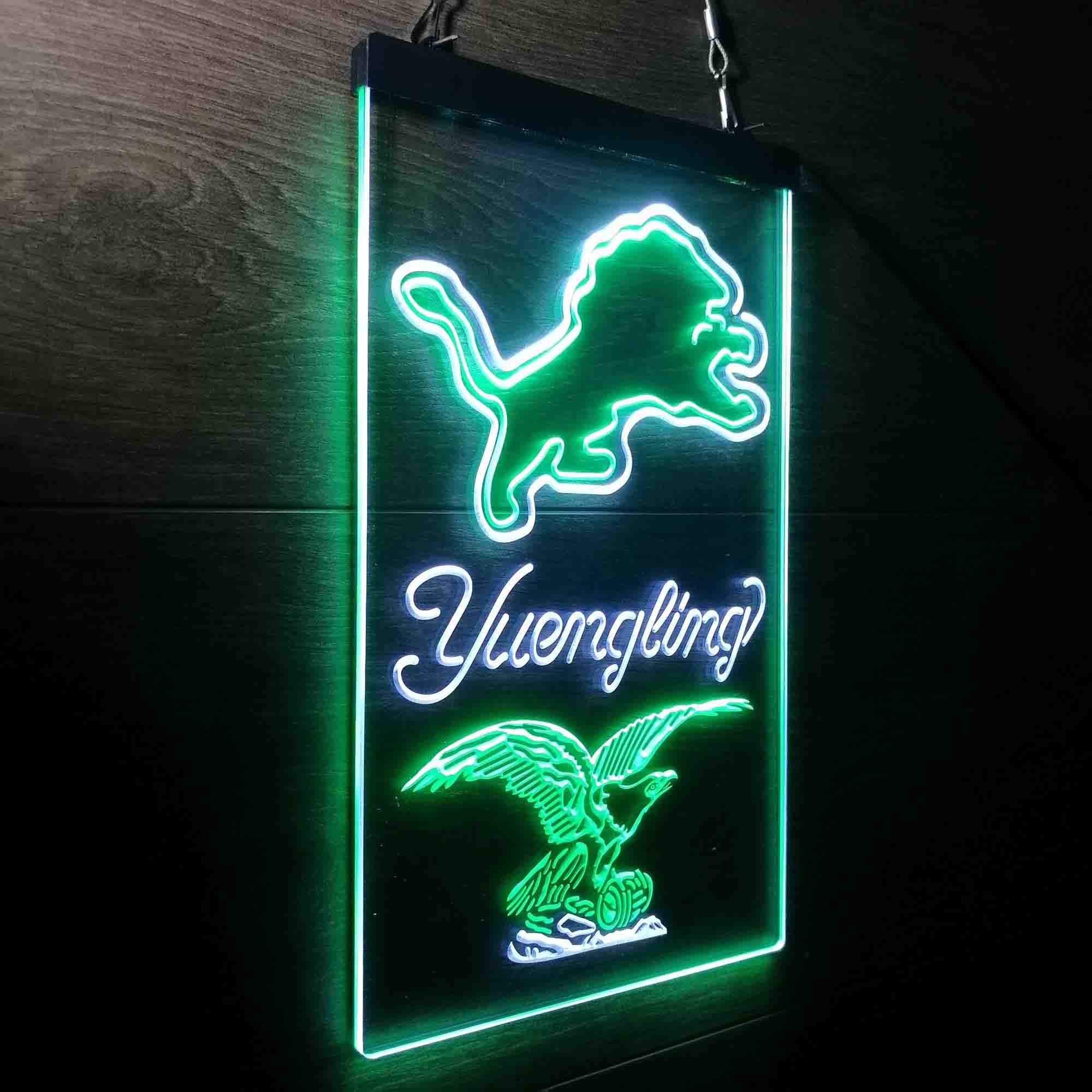 Yuengling Bar Detroit Lions Est. 1934 Neon-Like LED Light Sign