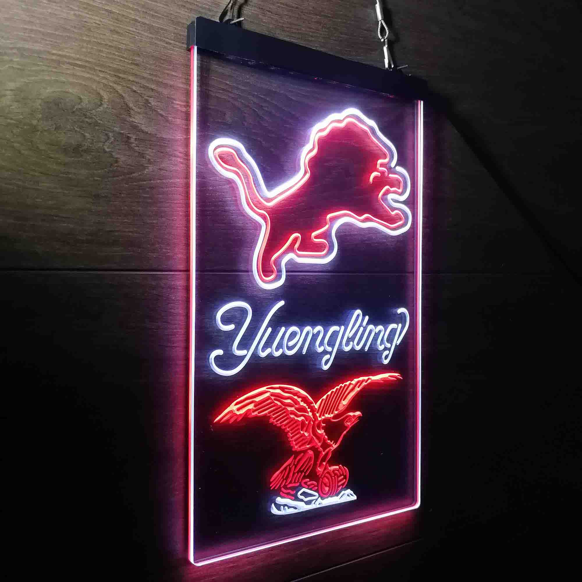 Yuengling Bar Detroit Lions Est. 1934 Neon-Like LED Light Sign