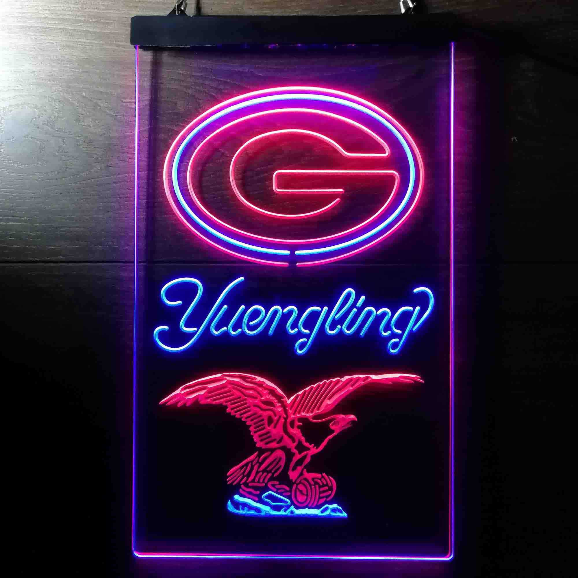 Yuengling Bar Green Bay Packers Est. 1919 Neon-Like Led Light Sign