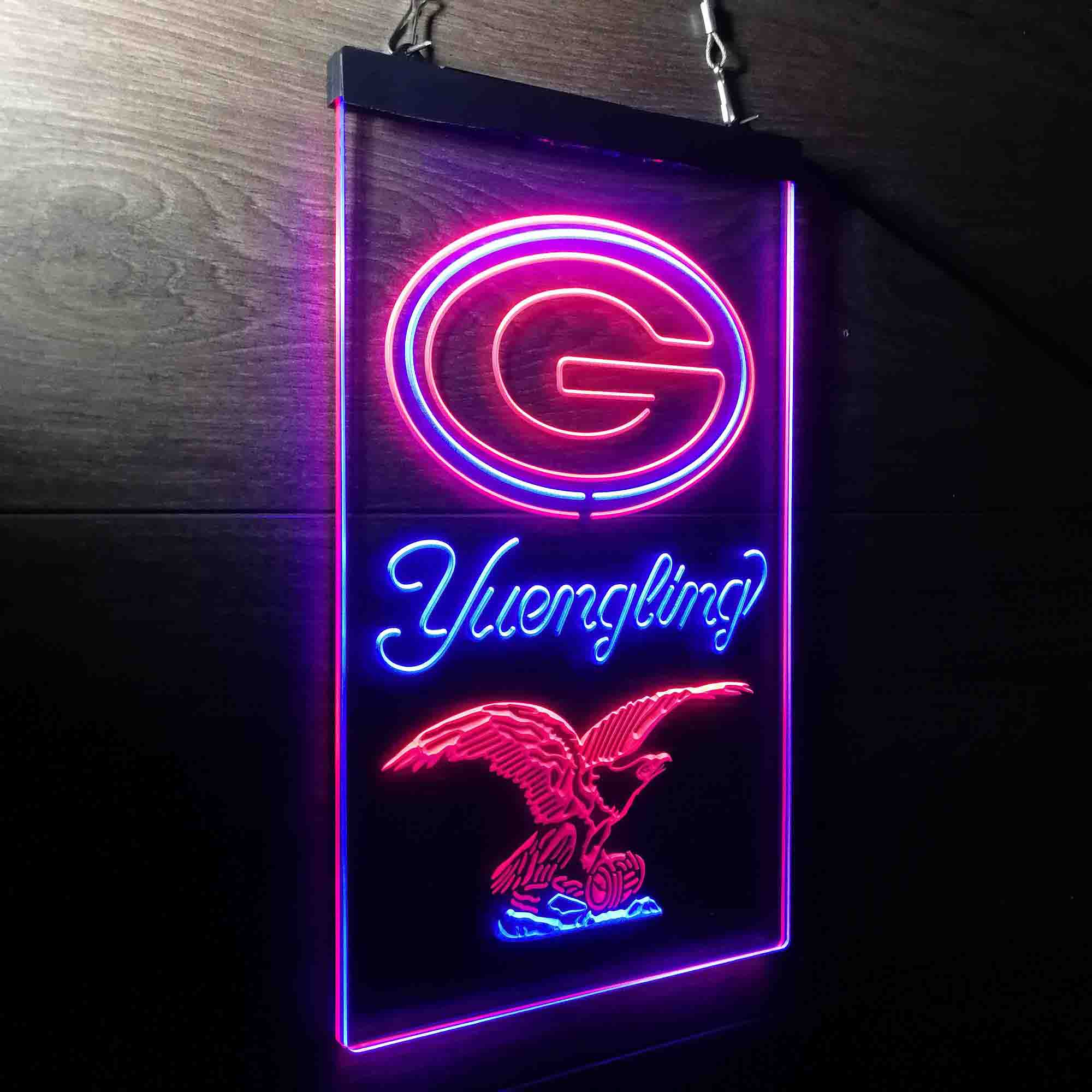 Yuengling Bar Green Bay Packers Est. 1919 Neon-Like Led Light Sign