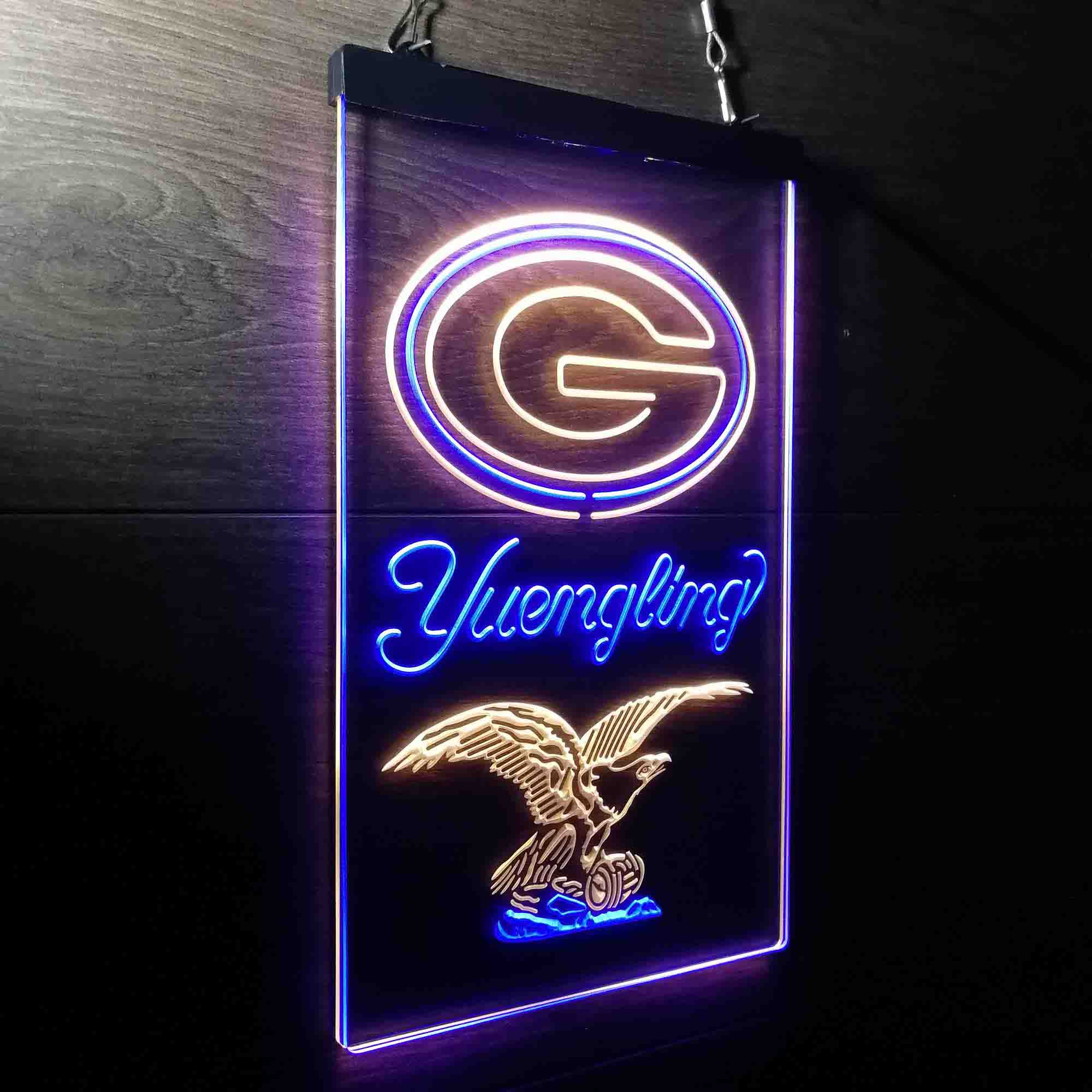 Yuengling Bar Green Bay Packers Est. 1919 Neon-Like Led Light Sign