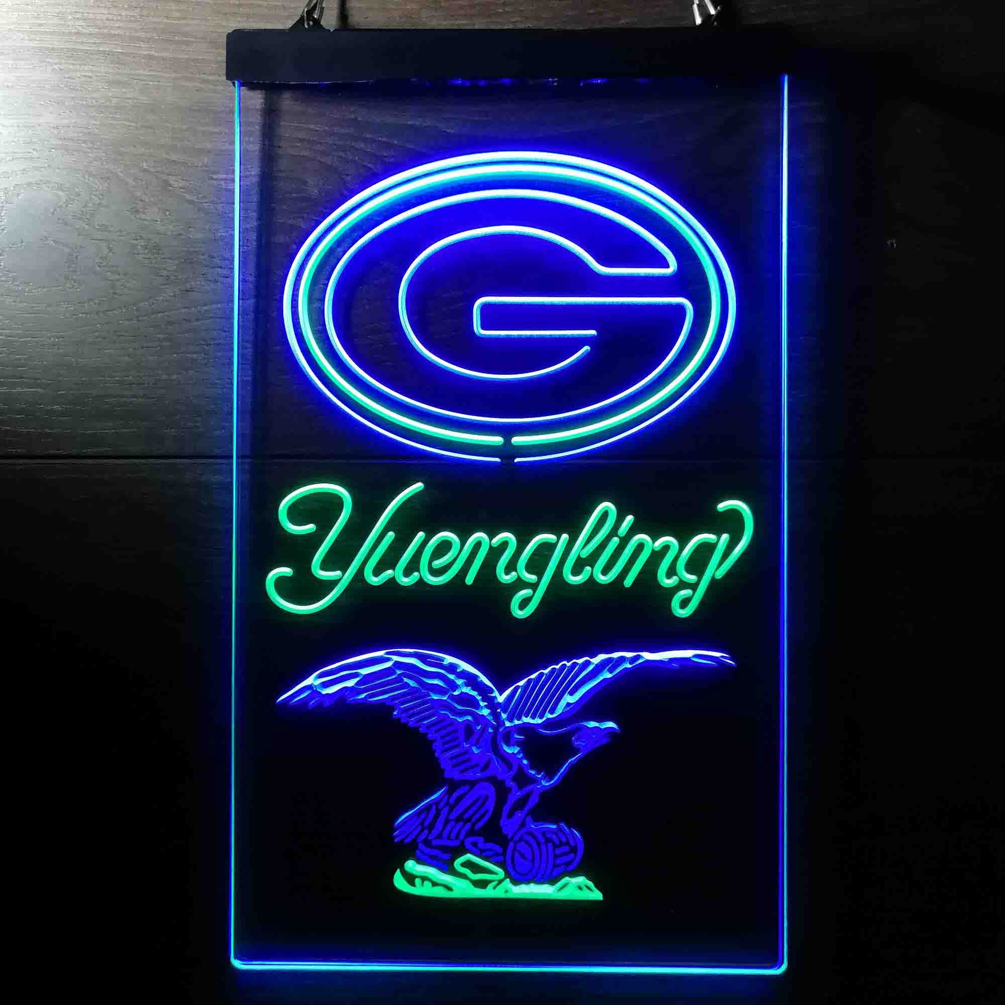 Yuengling Bar Green Bay Packers Est. 1919 Neon-Like Led Light Sign