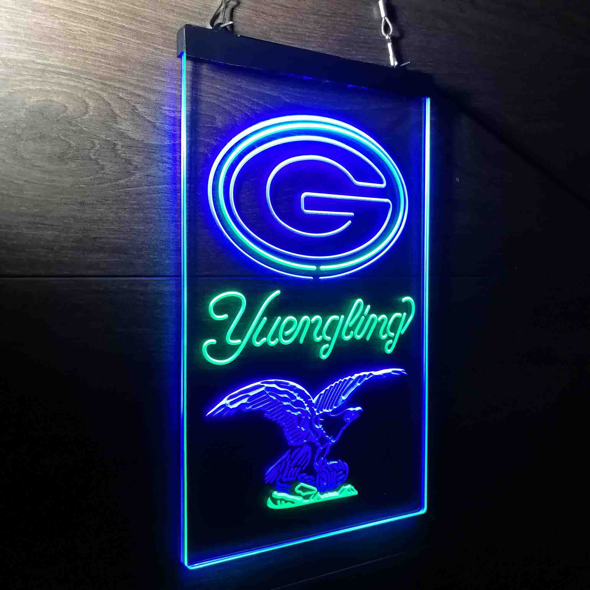 Yuengling Bar Green Bay Packers Est. 1919 Neon-Like Led Light Sign