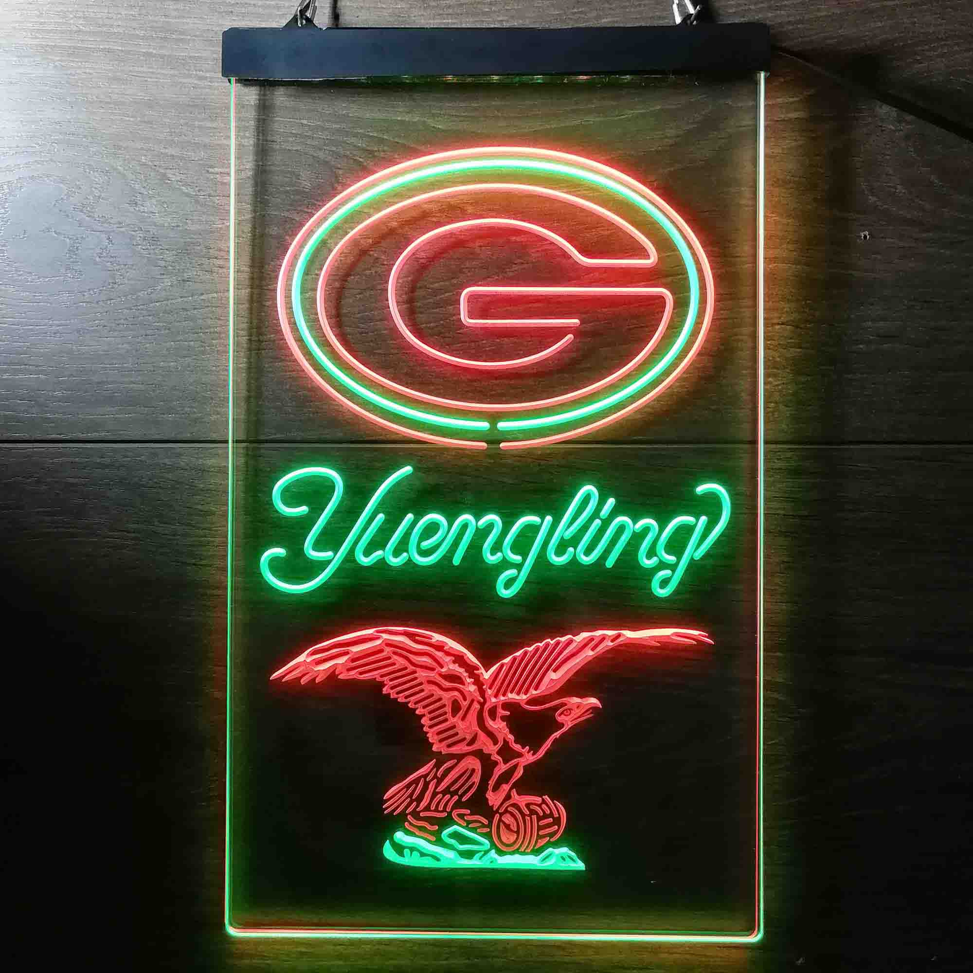 Yuengling Bar Green Bay Packers Est. 1919 Neon-Like Led Light Sign