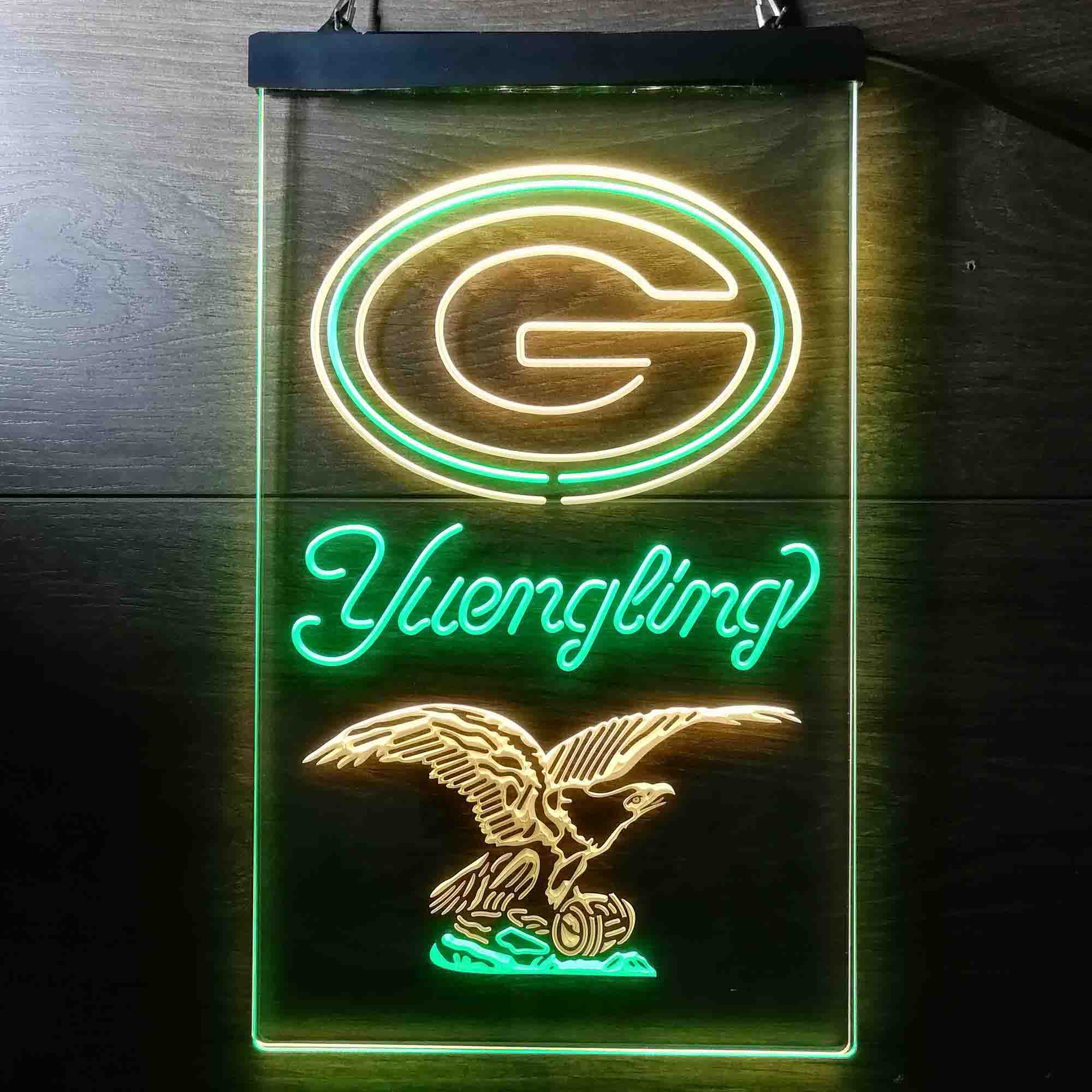 Yuengling Bar Green Bay Packers Est. 1919 Neon-Like Led Light Sign