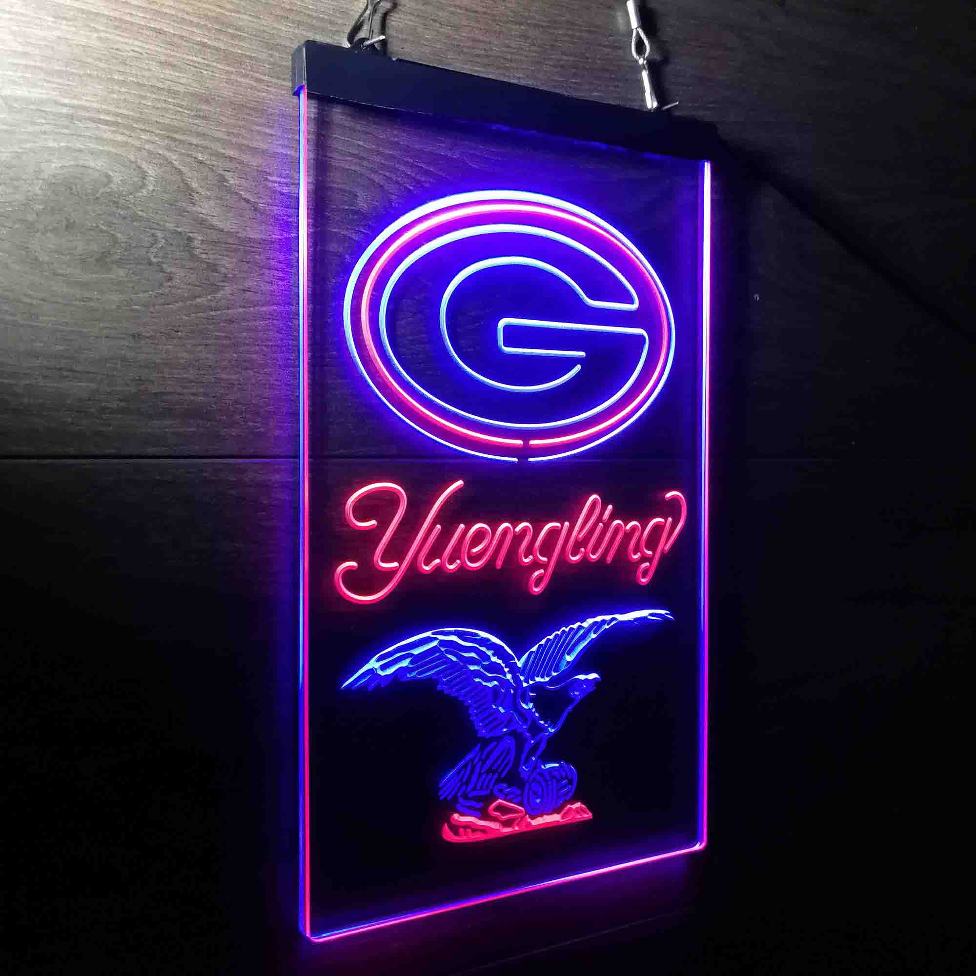 Yuengling Bar Green Bay Packers Est. 1919 Neon-Like Led Light Sign