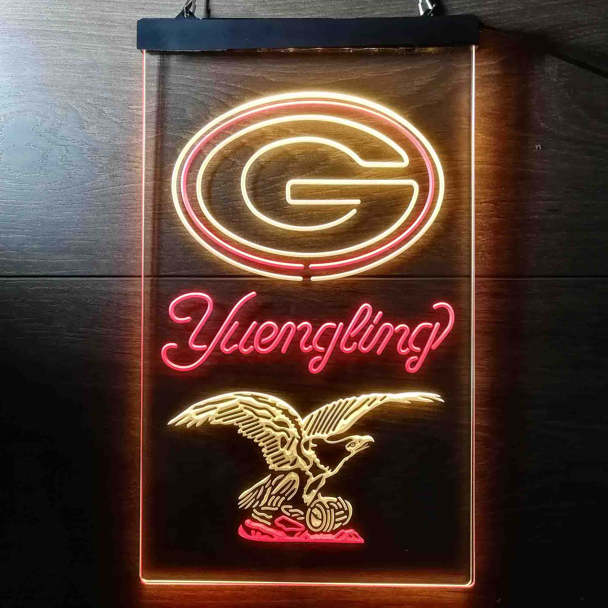 Yuengling Bar Green Bay Packers Est. 1919 Neon-Like Led Light Sign