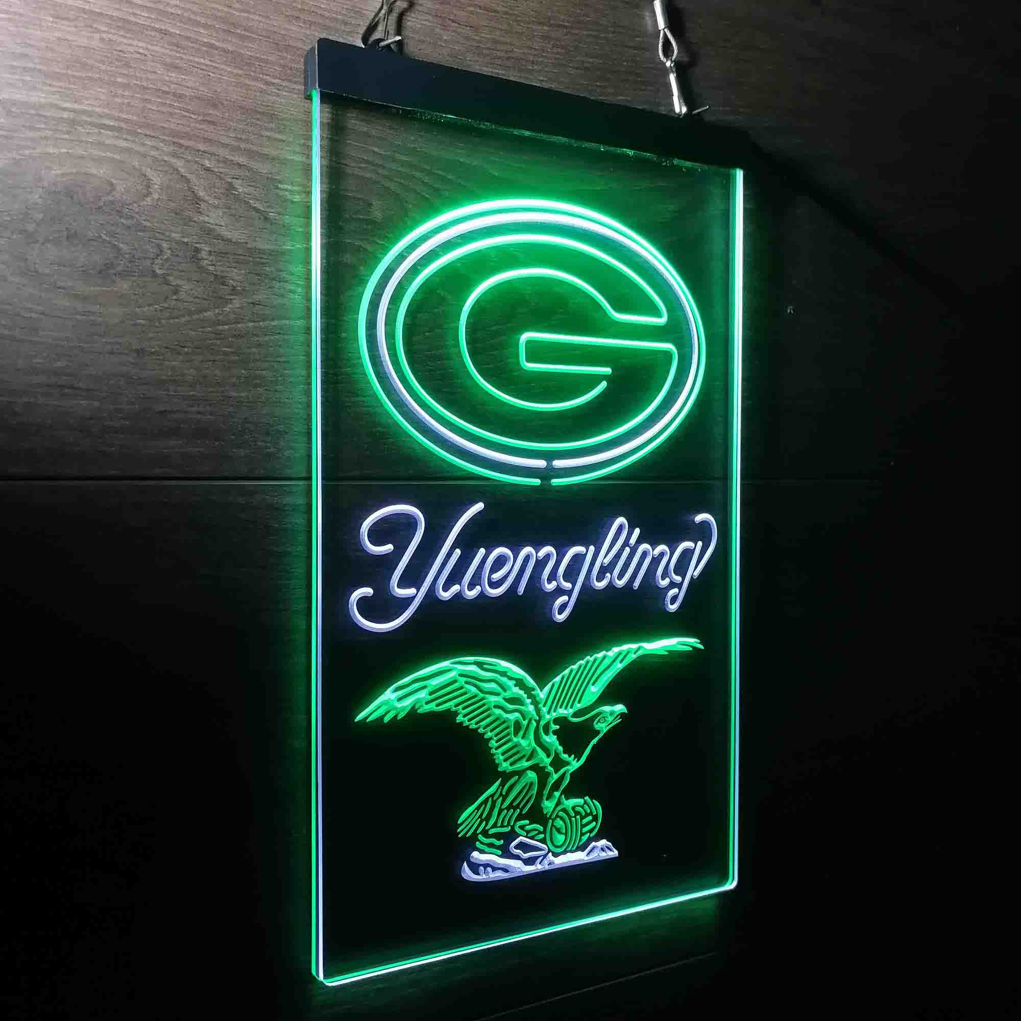 Yuengling Bar Green Bay Packers Est. 1919 Neon-Like Led Light Sign