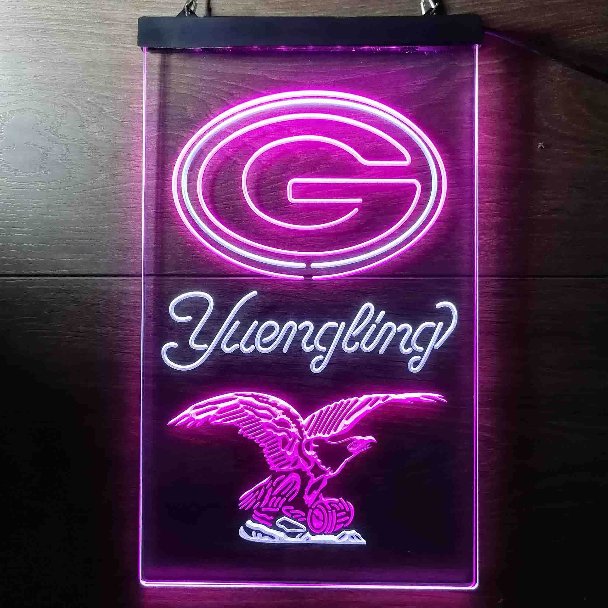 Yuengling Bar Green Bay Packers Est. 1919 Neon-Like Led Light Sign