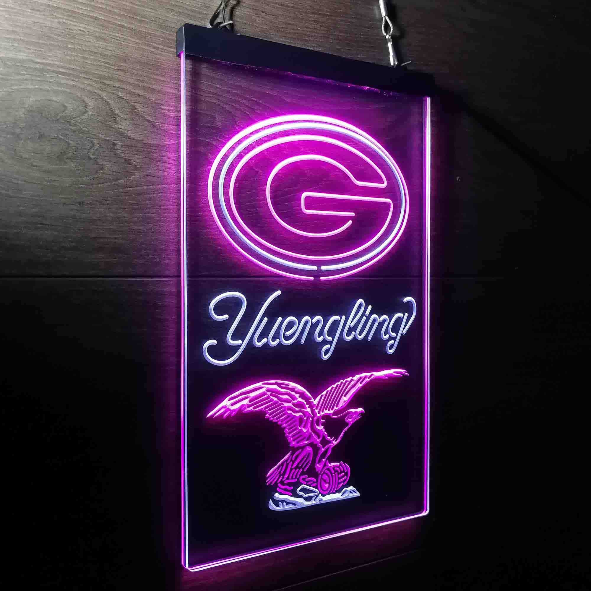 Yuengling Bar Green Bay Packers Est. 1919 Neon-Like Led Light Sign