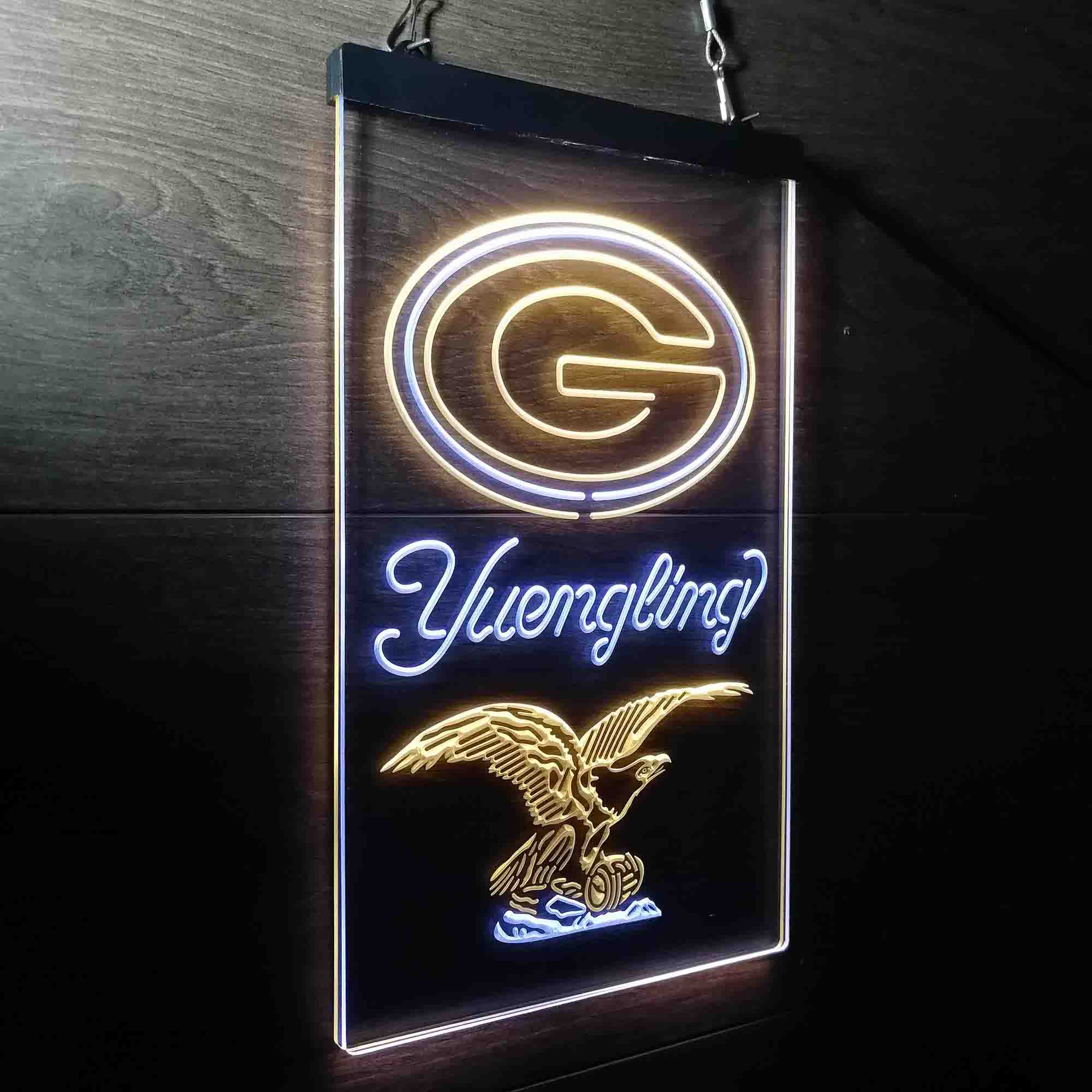 Yuengling Bar Green Bay Packers Est. 1919 Neon-Like Led Light Sign