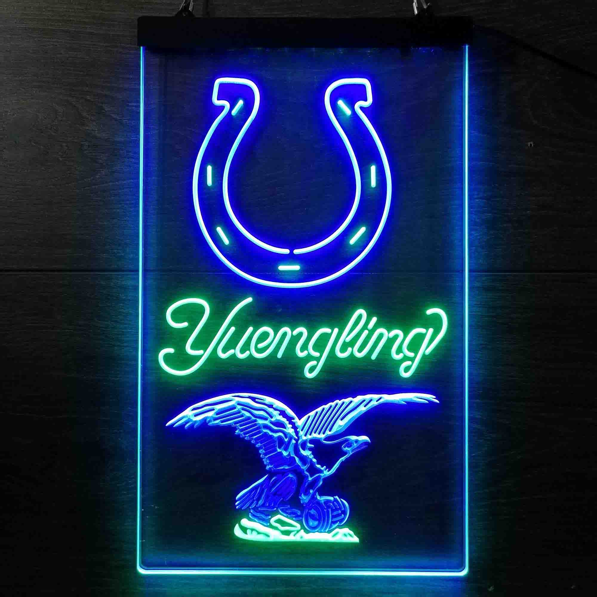 Yuengling Bar Indianapolis Colts Est. 1953 Dual Color LED Neon Sign ProLedSign