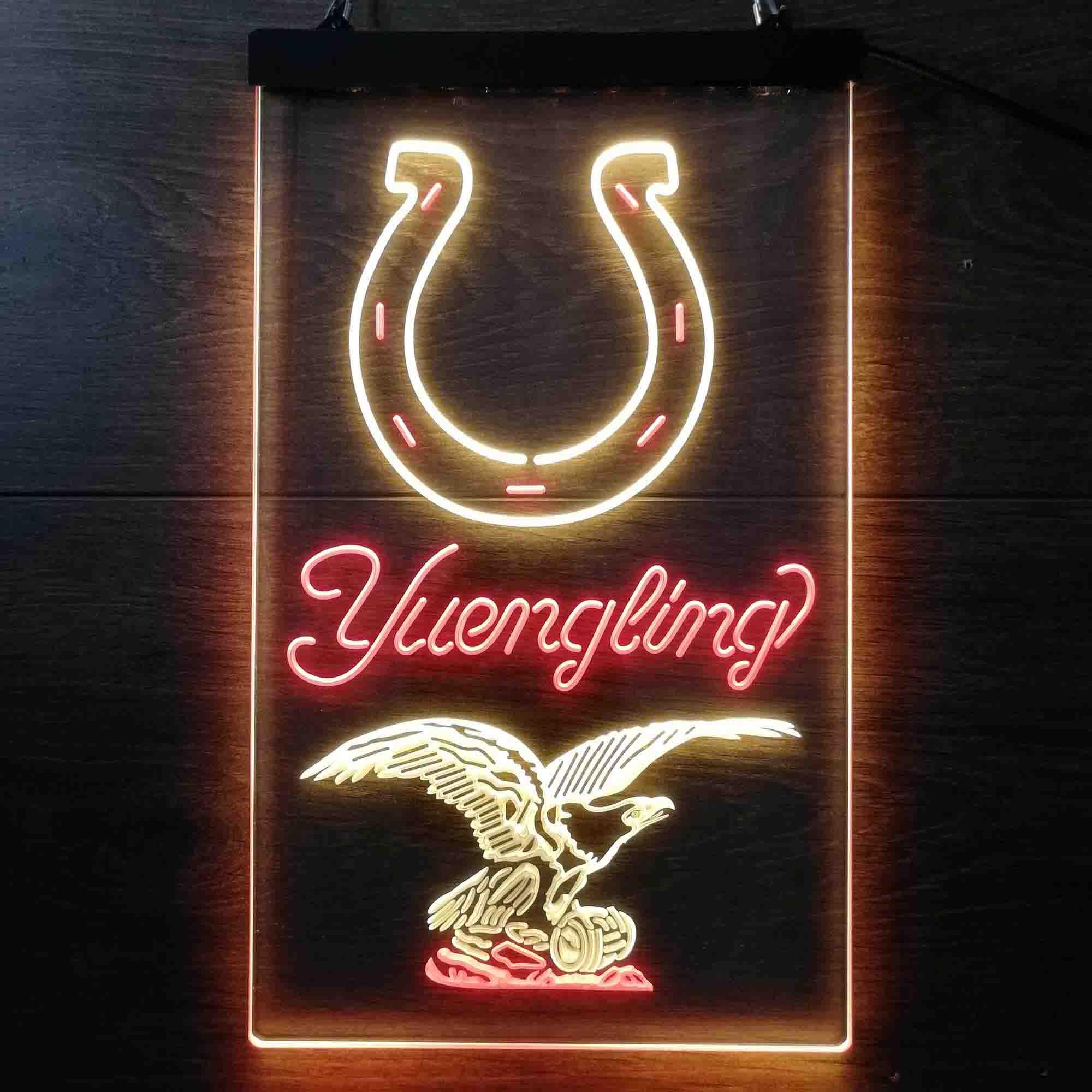 Yuengling Bar Indianapolis Colts Est. 1953 Dual Color LED Neon Sign ProLedSign