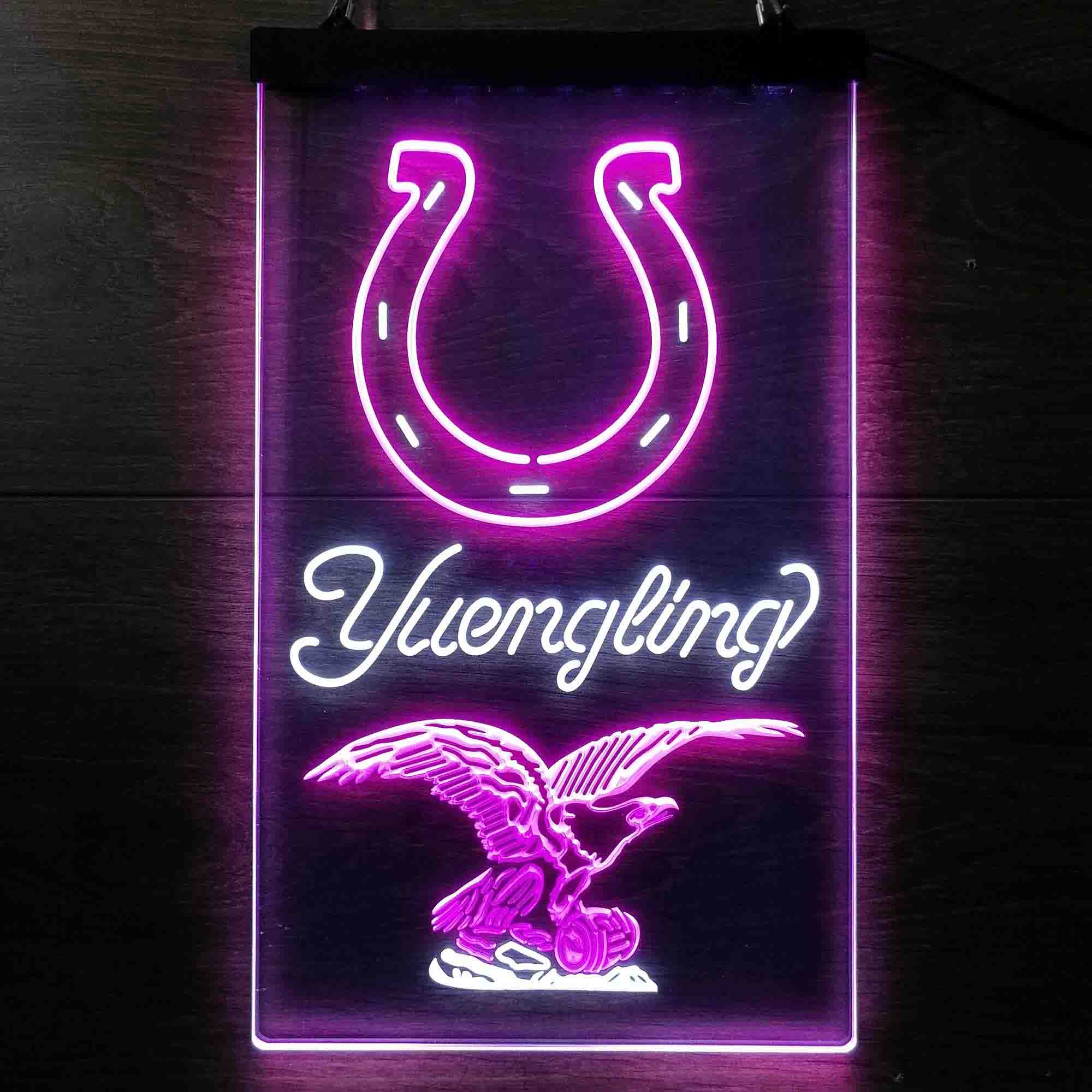 Yuengling Bar Indianapolis Colts Est. 1953 Dual Color LED Neon Sign ProLedSign