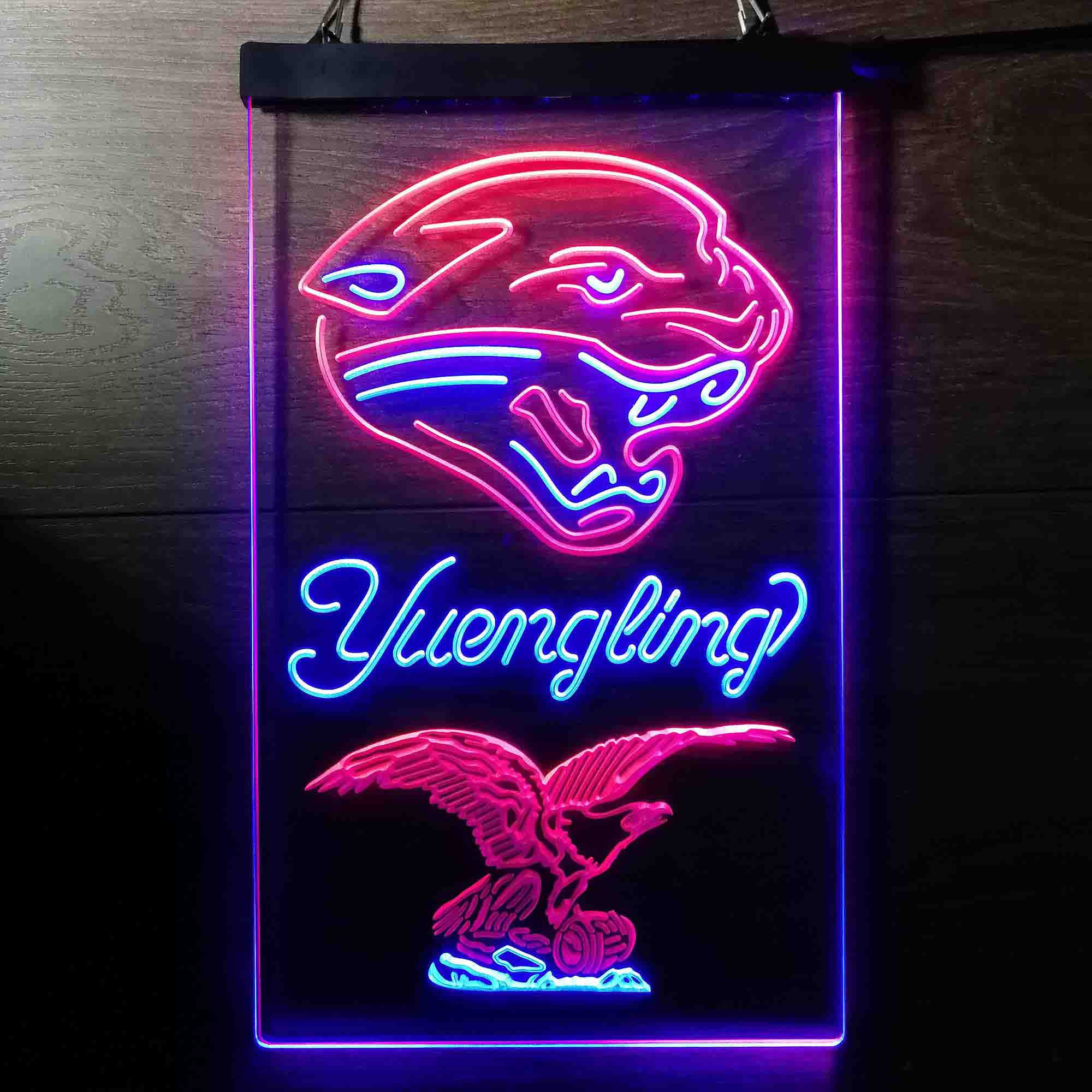 Yuengling Bar Jacksonville Jaguars Est. 1995 Neon-Like Led Light Sign