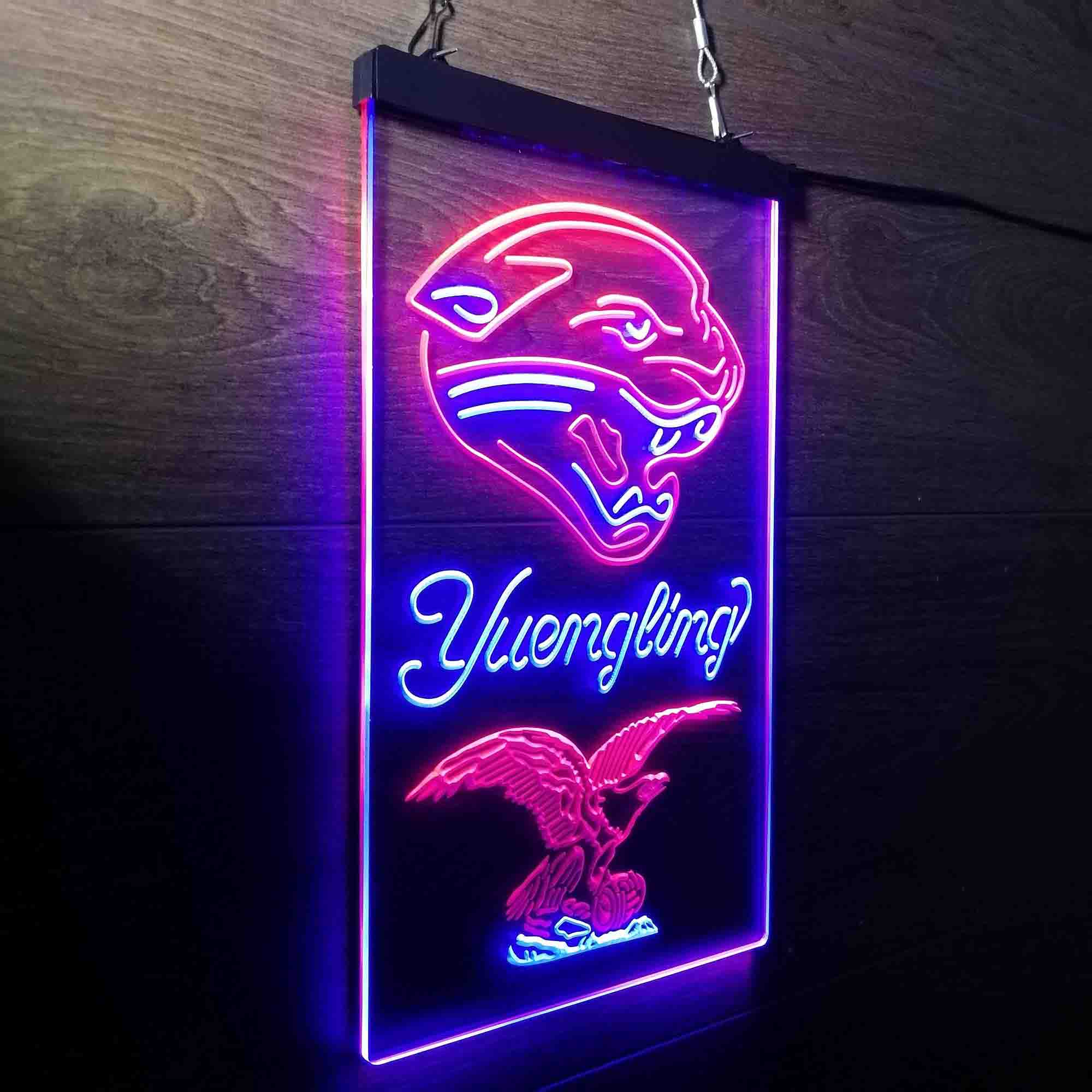 Yuengling Bar Jacksonville Jaguars Est. 1995 Neon-Like Led Light Sign