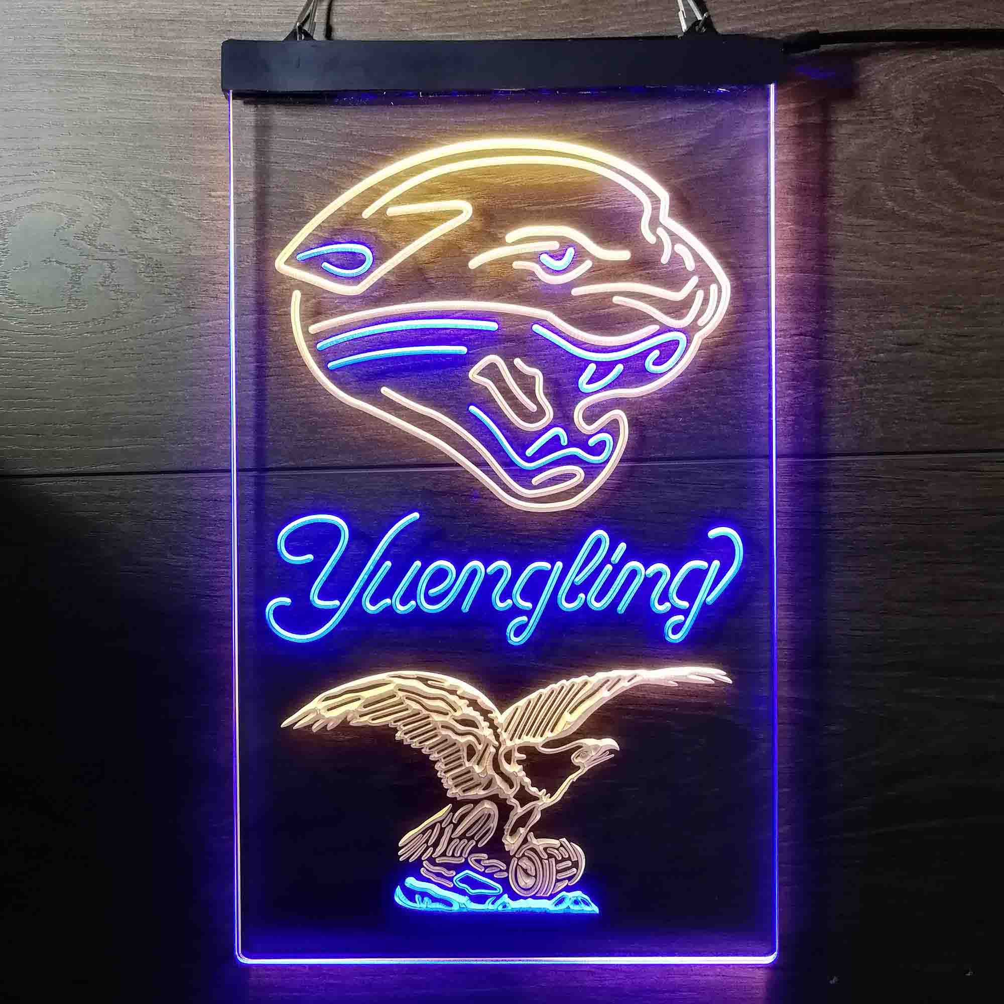 Yuengling Bar Jacksonville Jaguars Est. 1995 Neon-Like Led Light Sign