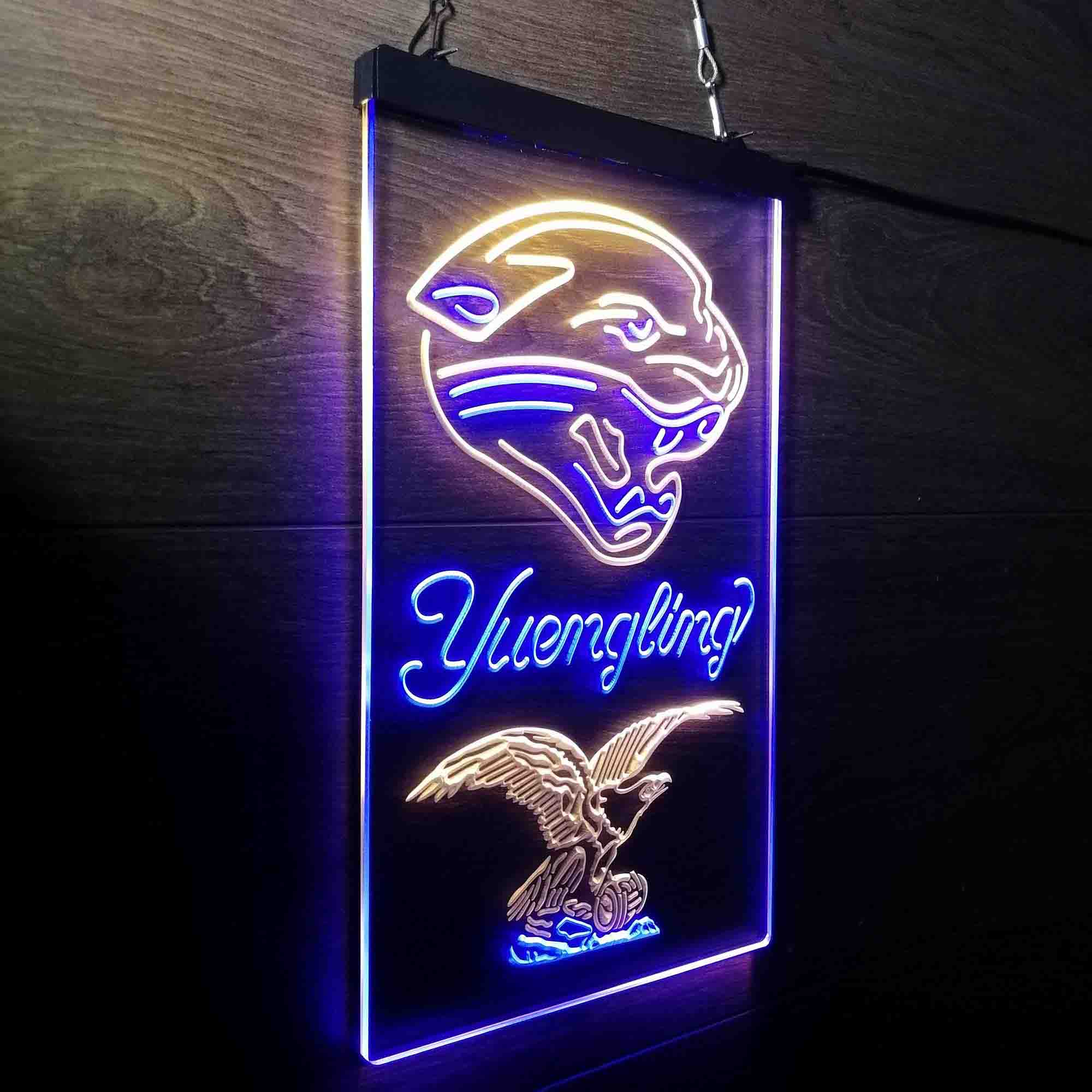 Yuengling Bar Jacksonville Jaguars Est. 1995 Neon-Like Led Light Sign