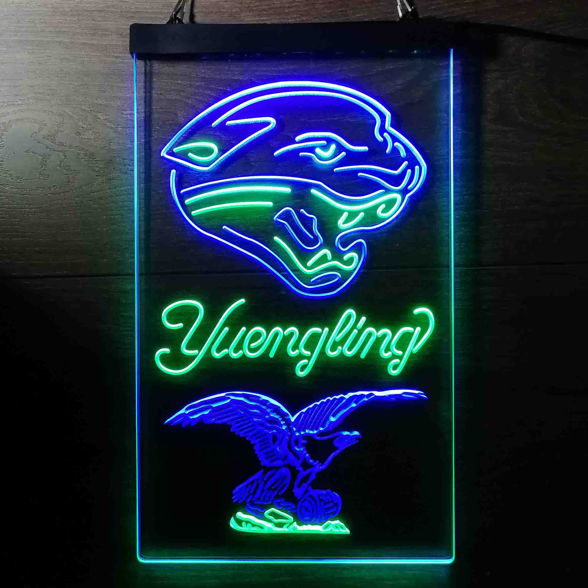 Yuengling Bar Jacksonville Jaguars Est. 1995 Neon-Like LED Sign