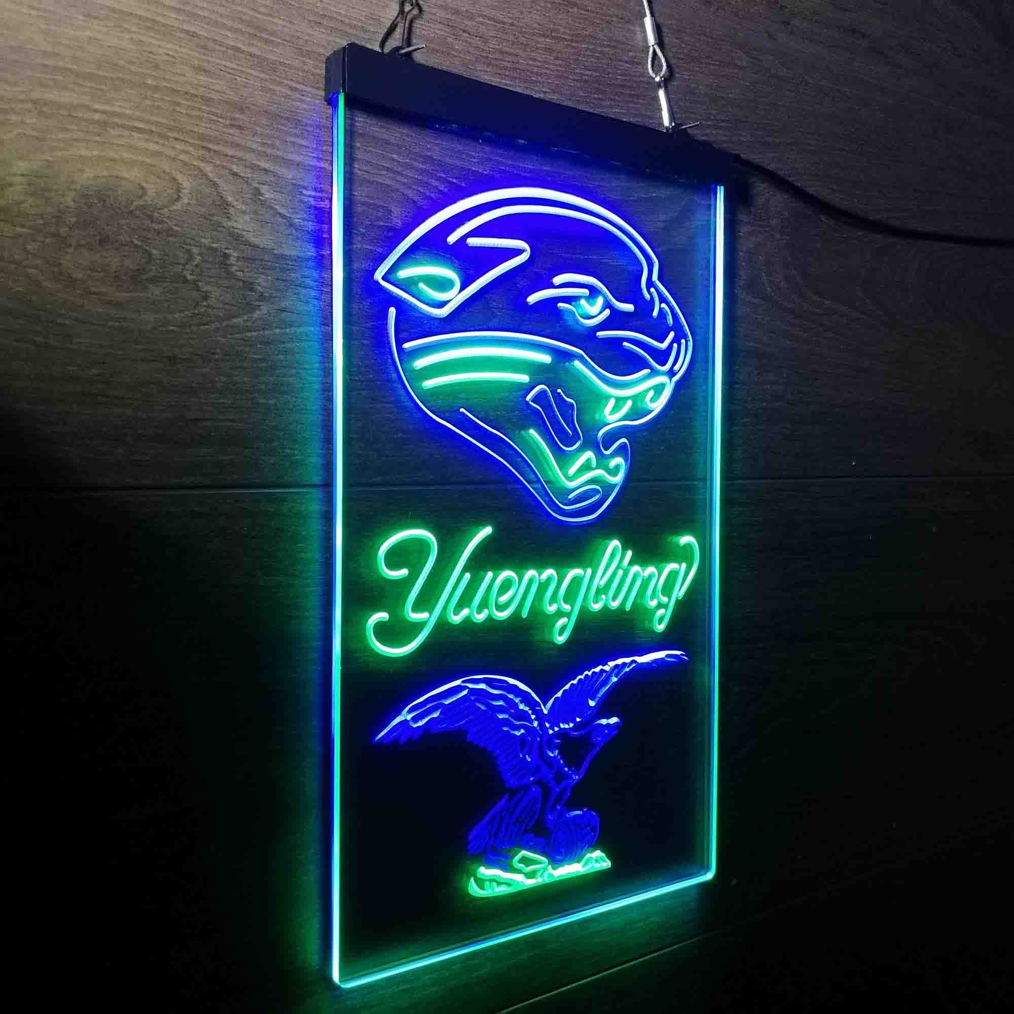 Yuengling Bar Jacksonville Jaguars Est. 1995 Neon-Like Led Light Sign