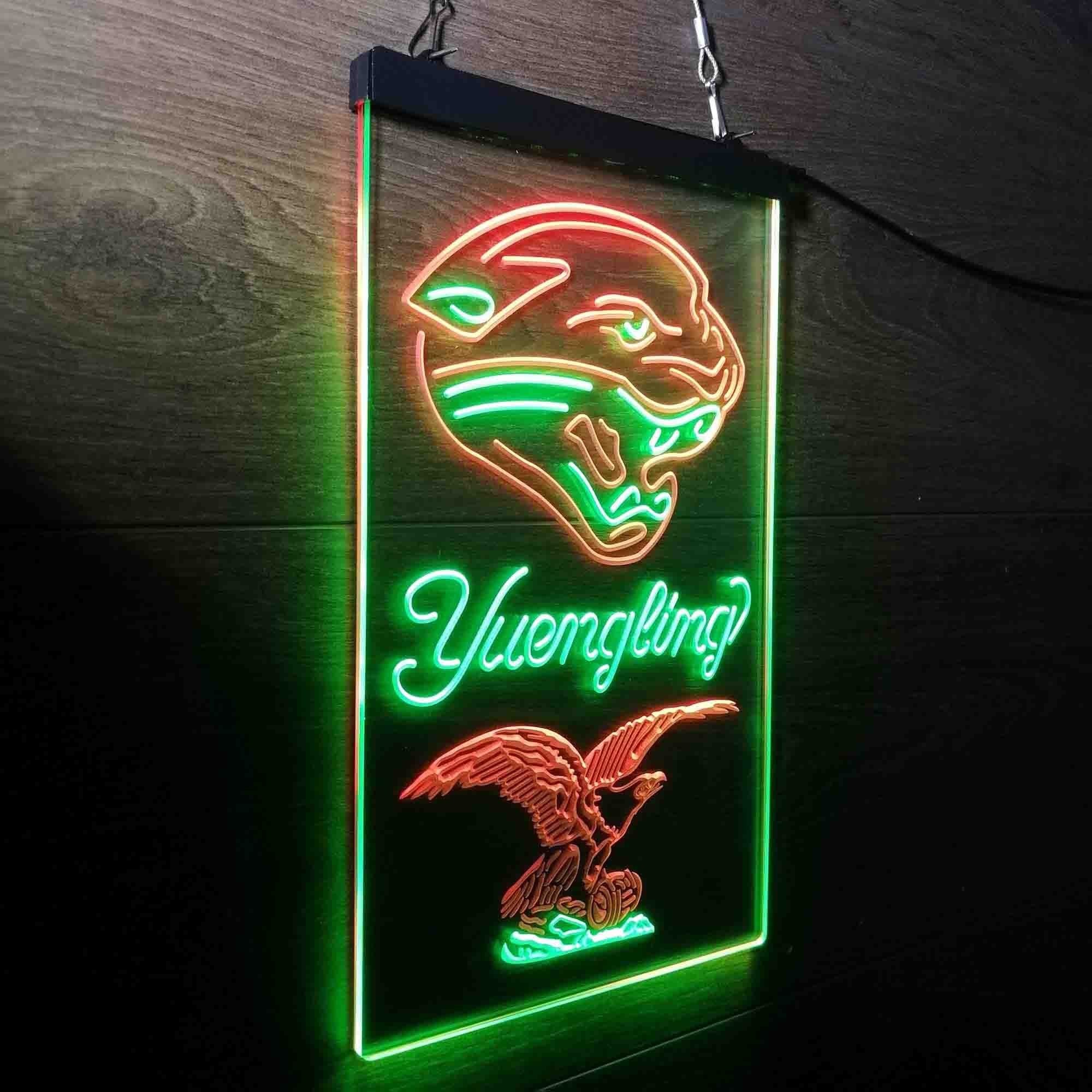 Yuengling Bar Jacksonville Jaguars Est. 1995 Neon-Like Led Light Sign