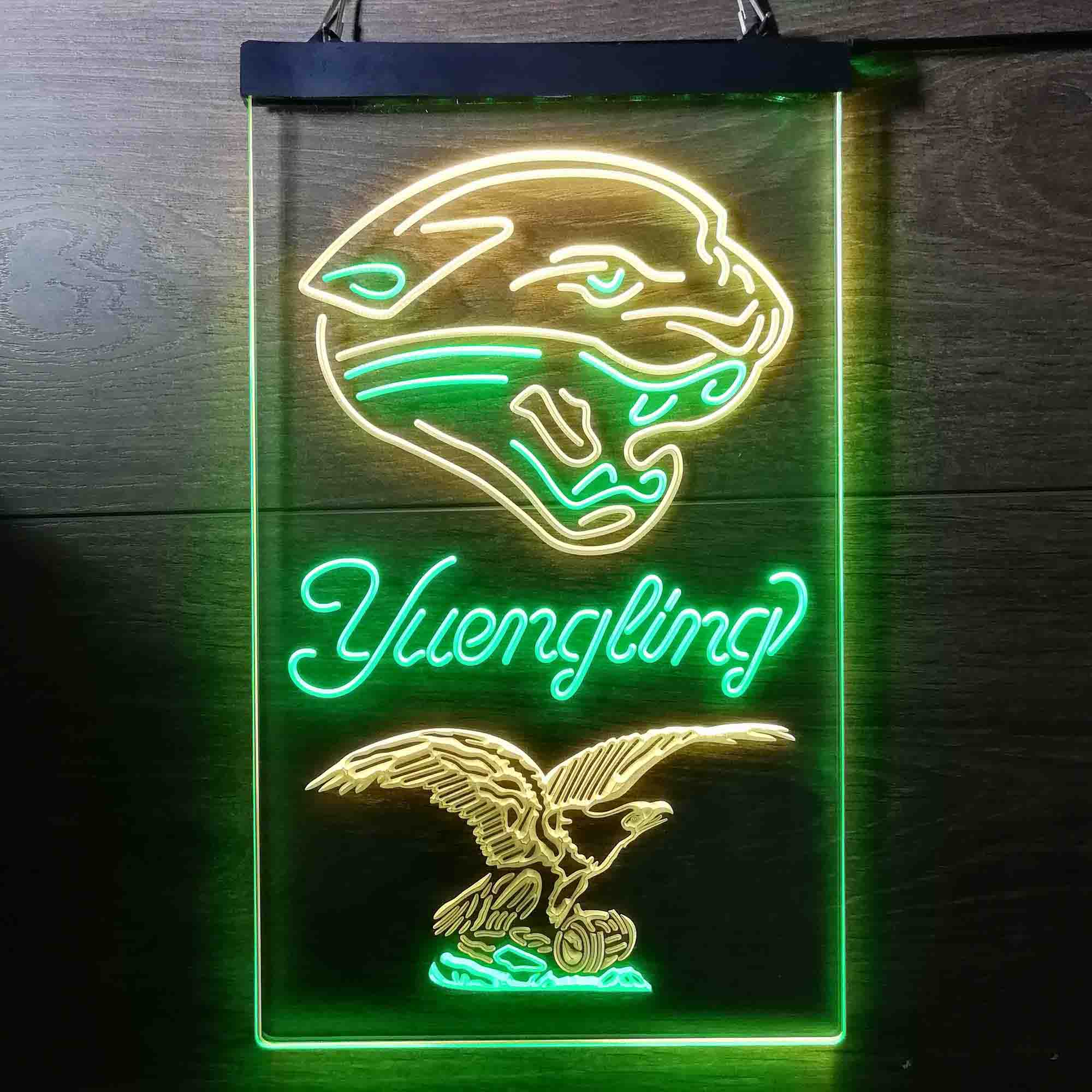 Yuengling Bar Jacksonville Jaguars Est. 1995 Neon-Like Led Light Sign