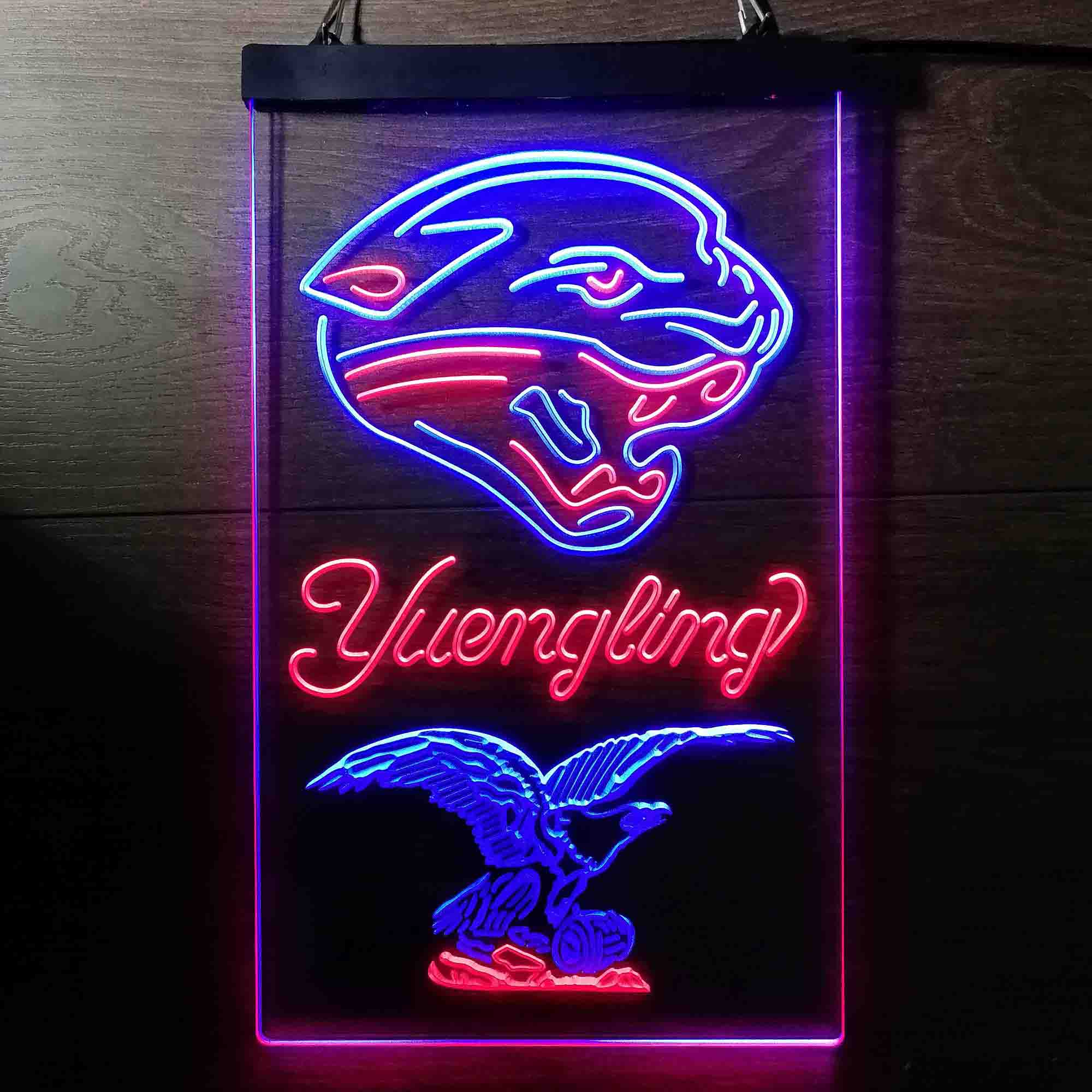 Yuengling Bar Jacksonville Jaguars Est. 1995 Neon-Like Led Light Sign