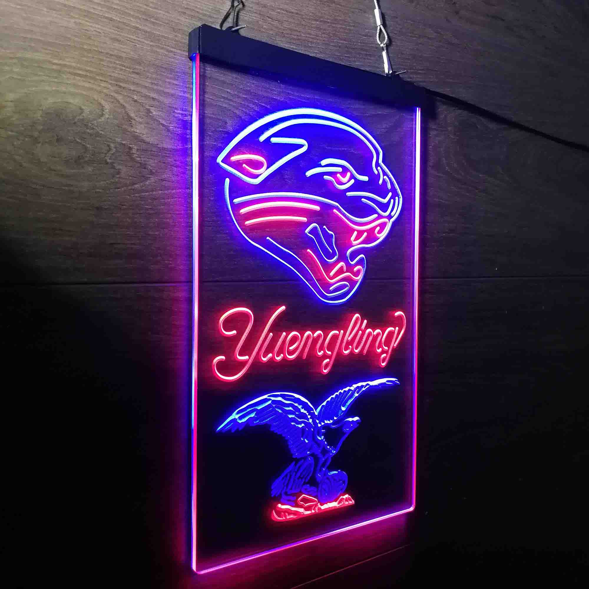 Yuengling Bar Jacksonville Jaguars Est. 1995 Neon-Like Led Light Sign