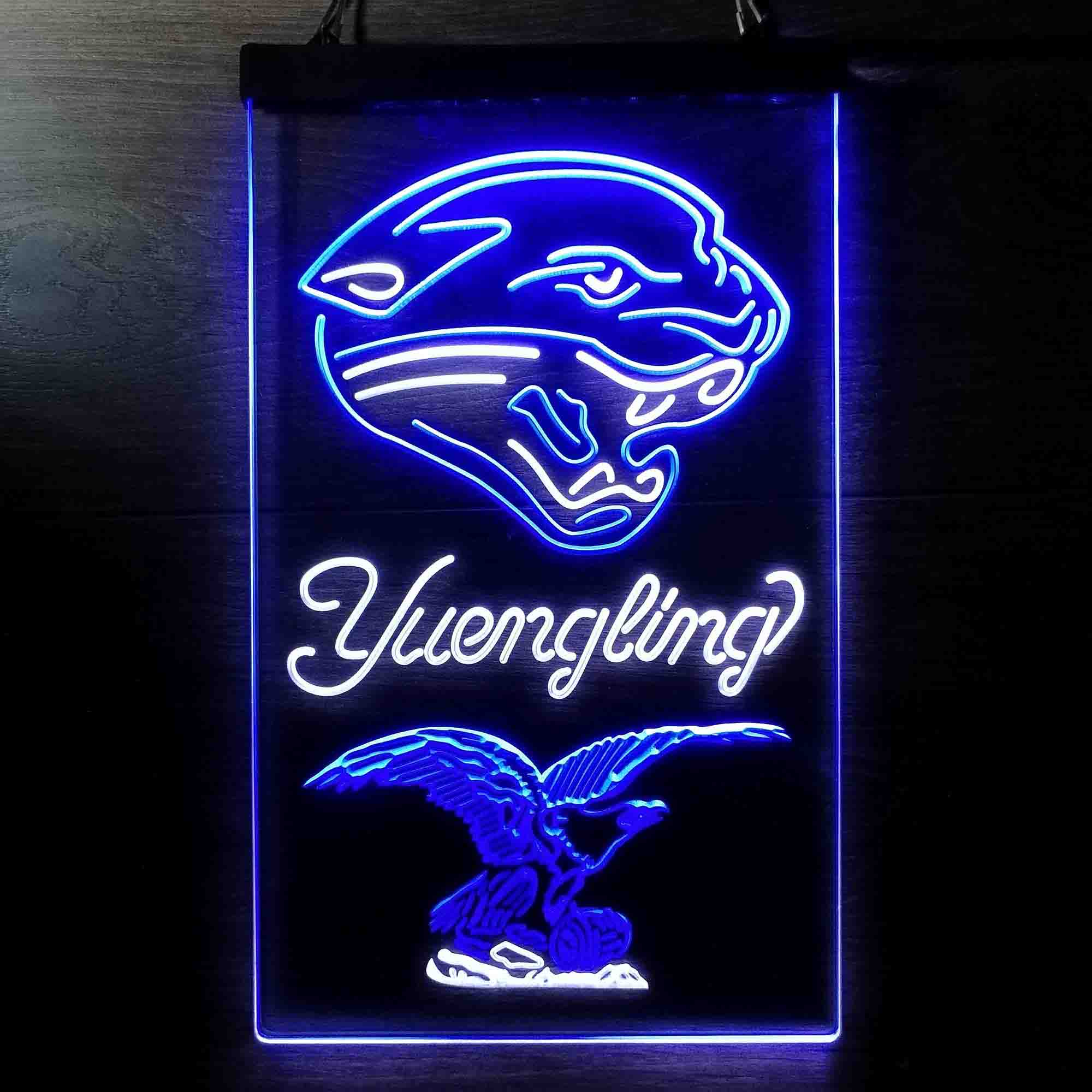 Yuengling Bar Jacksonville Jaguars Est. 1995 Neon-Like Led Light Sign