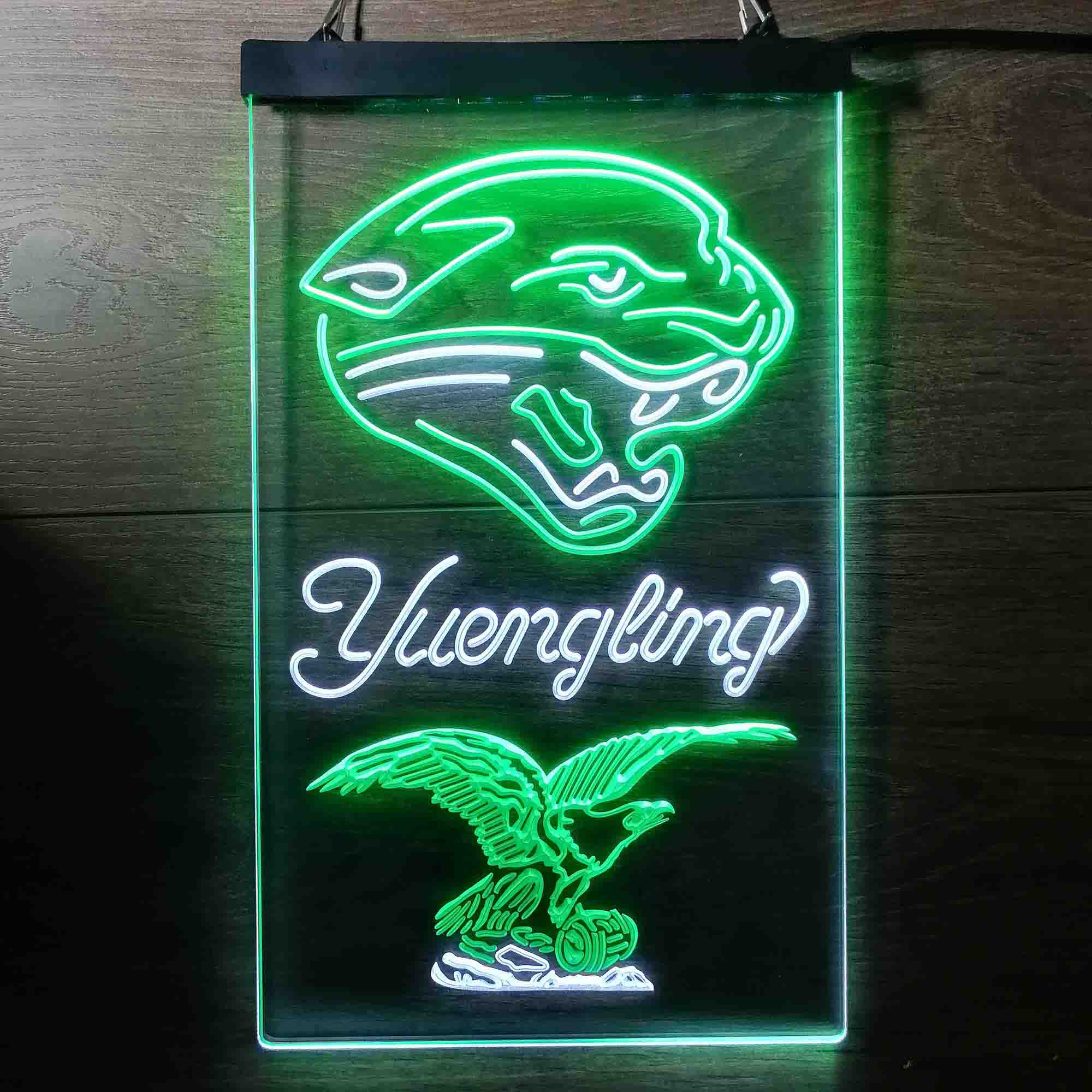 Yuengling Bar Jacksonville Jaguars Est. 1995 Neon-Like Led Light Sign