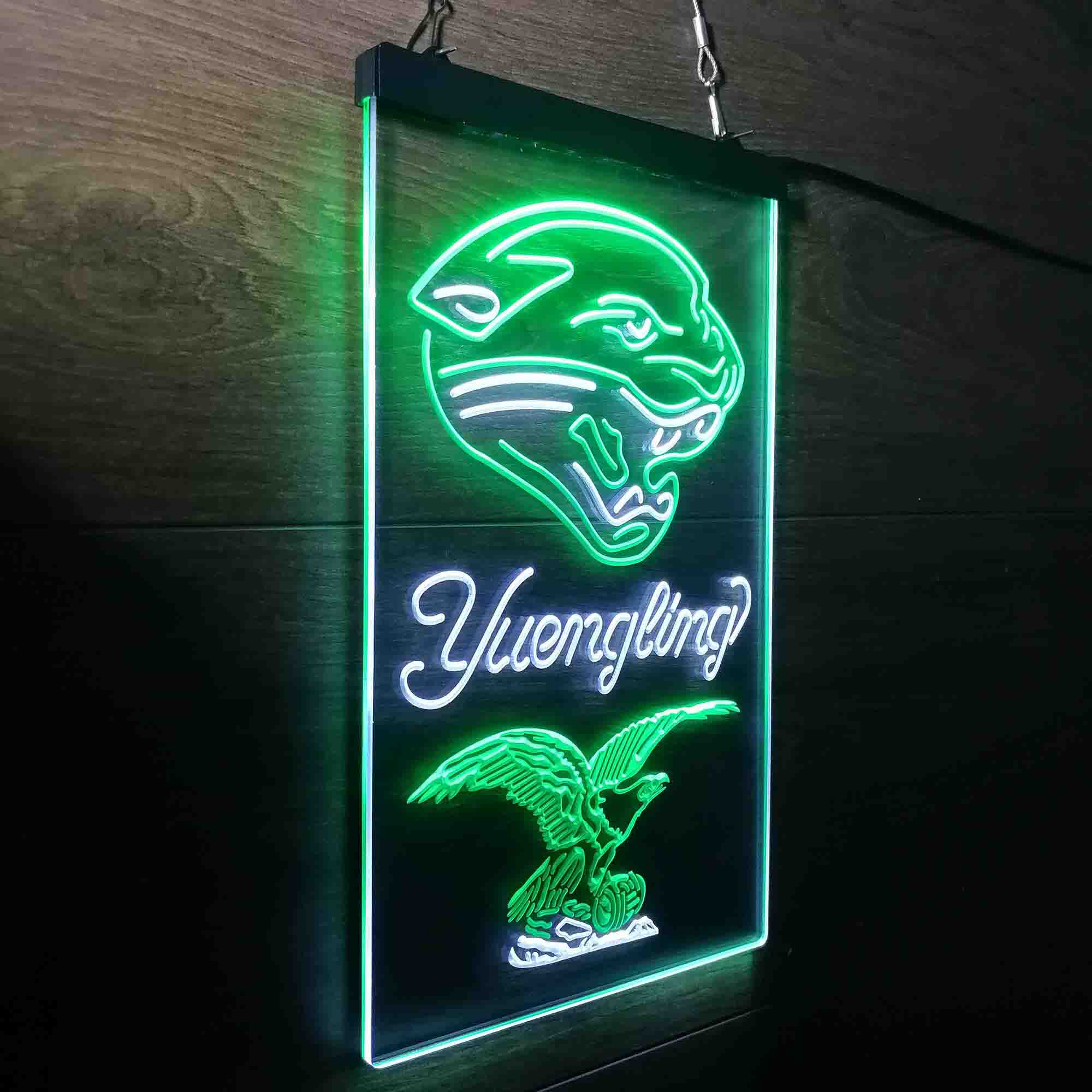 Yuengling Bar Jacksonville Jaguars Est. 1995 Neon-Like Led Light Sign