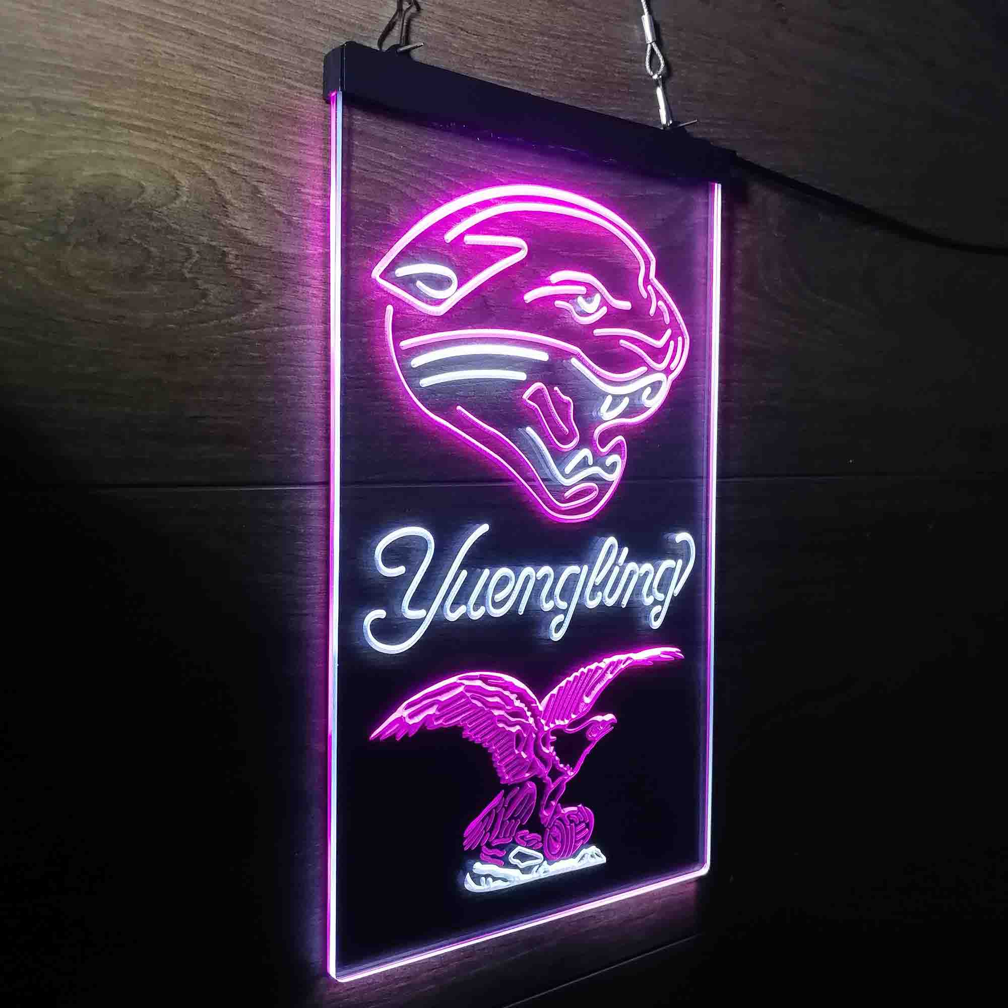 Yuengling Bar Jacksonville Jaguars Est. 1995 Neon-Like Led Light Sign