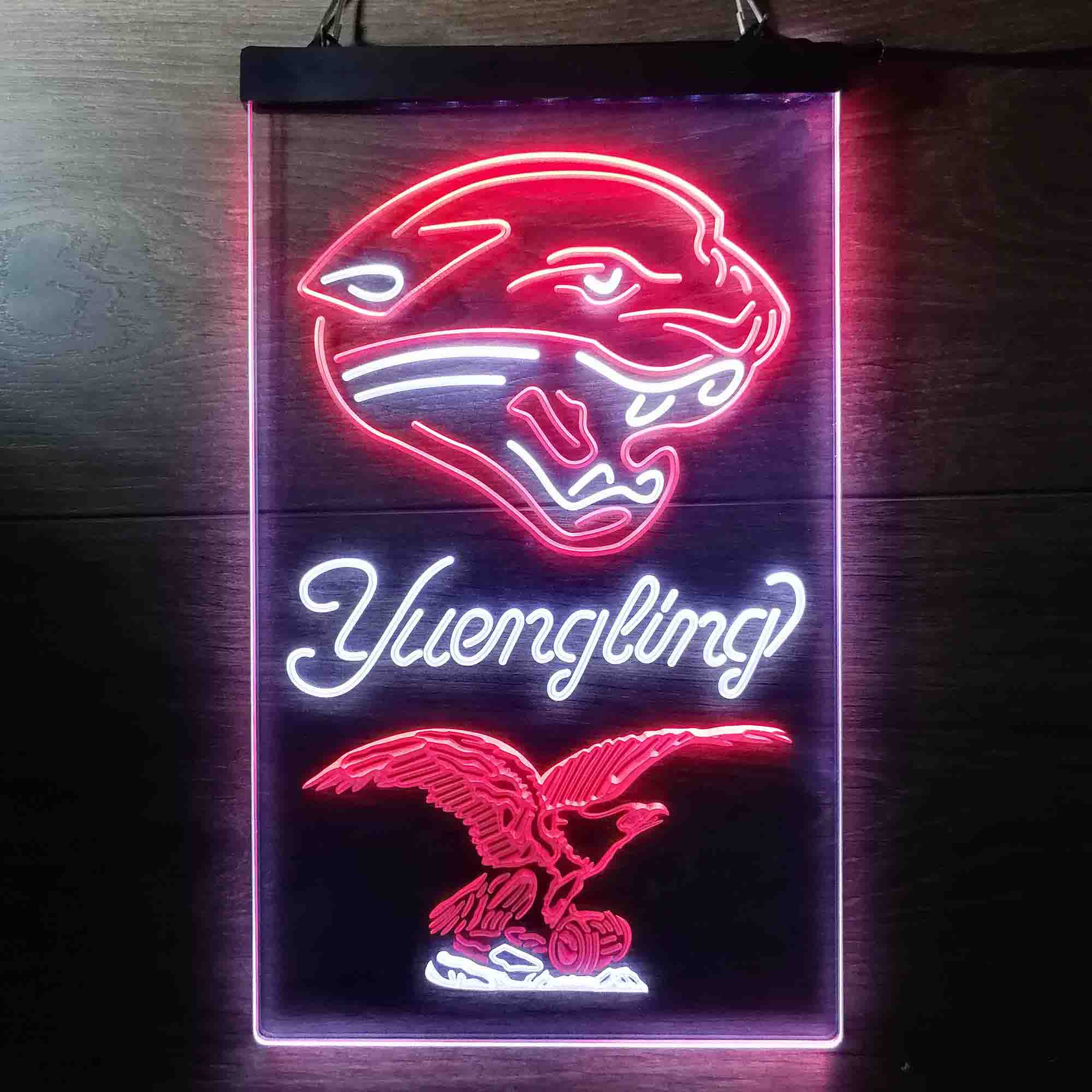 Yuengling Bar Jacksonville Jaguars Est. 1995 Neon-Like Led Light Sign