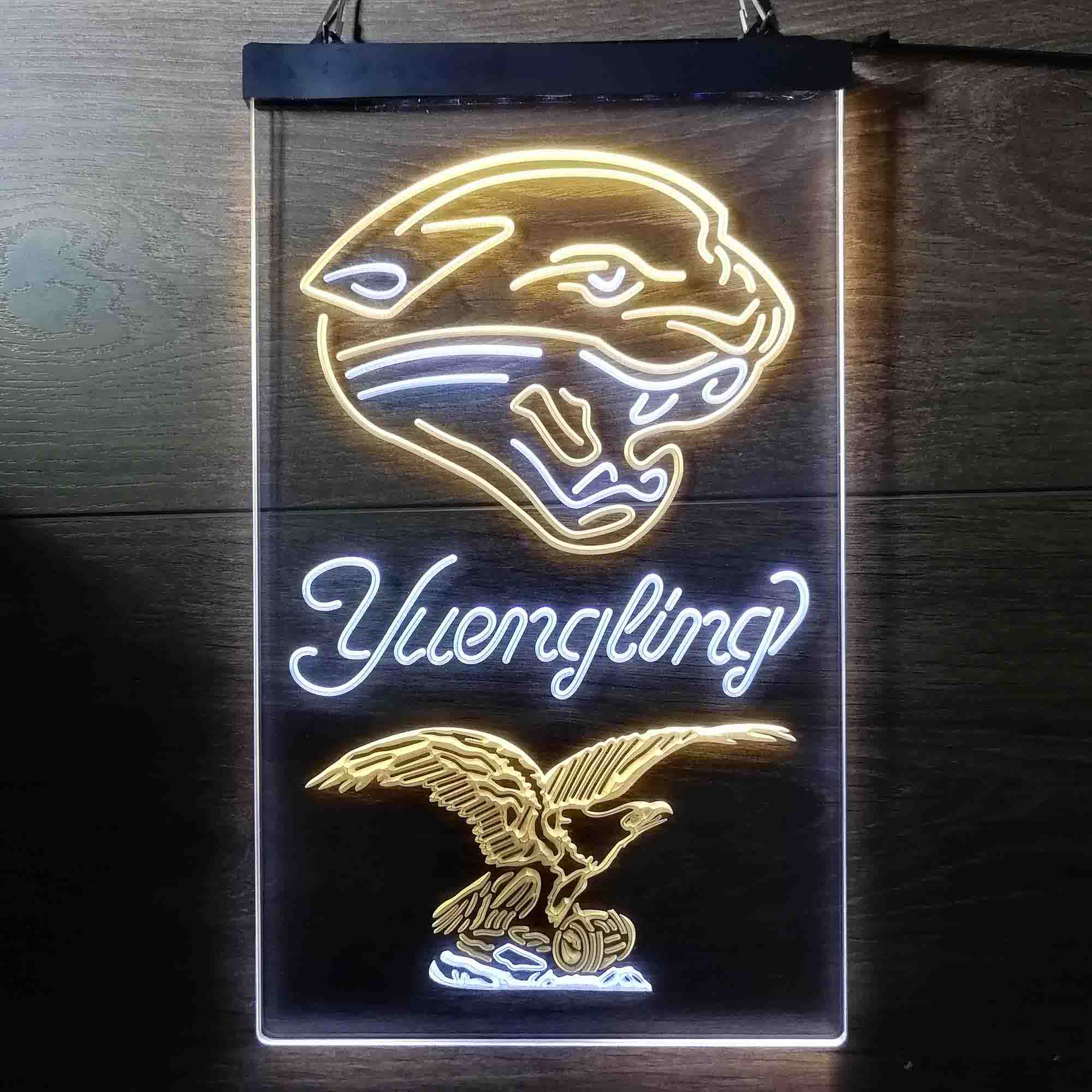 Yuengling Bar Jacksonville Jaguars Est. 1995 Neon-Like Led Light Sign