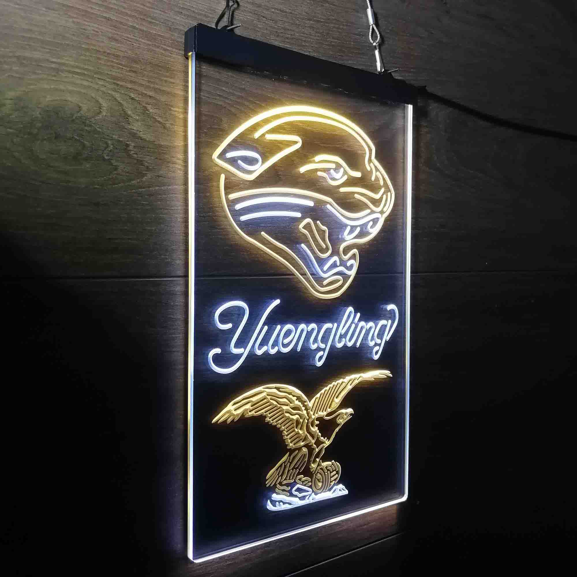 Yuengling Bar Jacksonville Jaguars Est. 1995 Neon-Like Led Light Sign